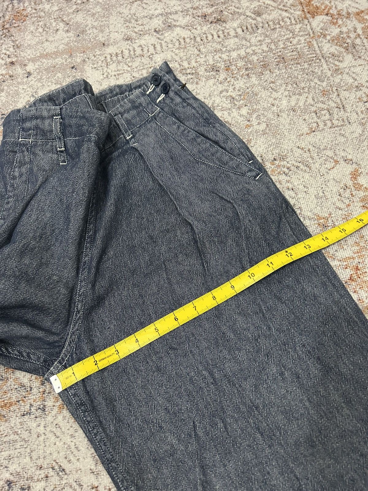 Japanese Brand × Yohji Yamamoto Coen Japan Baggy Jeans Left Side Zipper yohji style Size US 29 - 15 Thumbnail