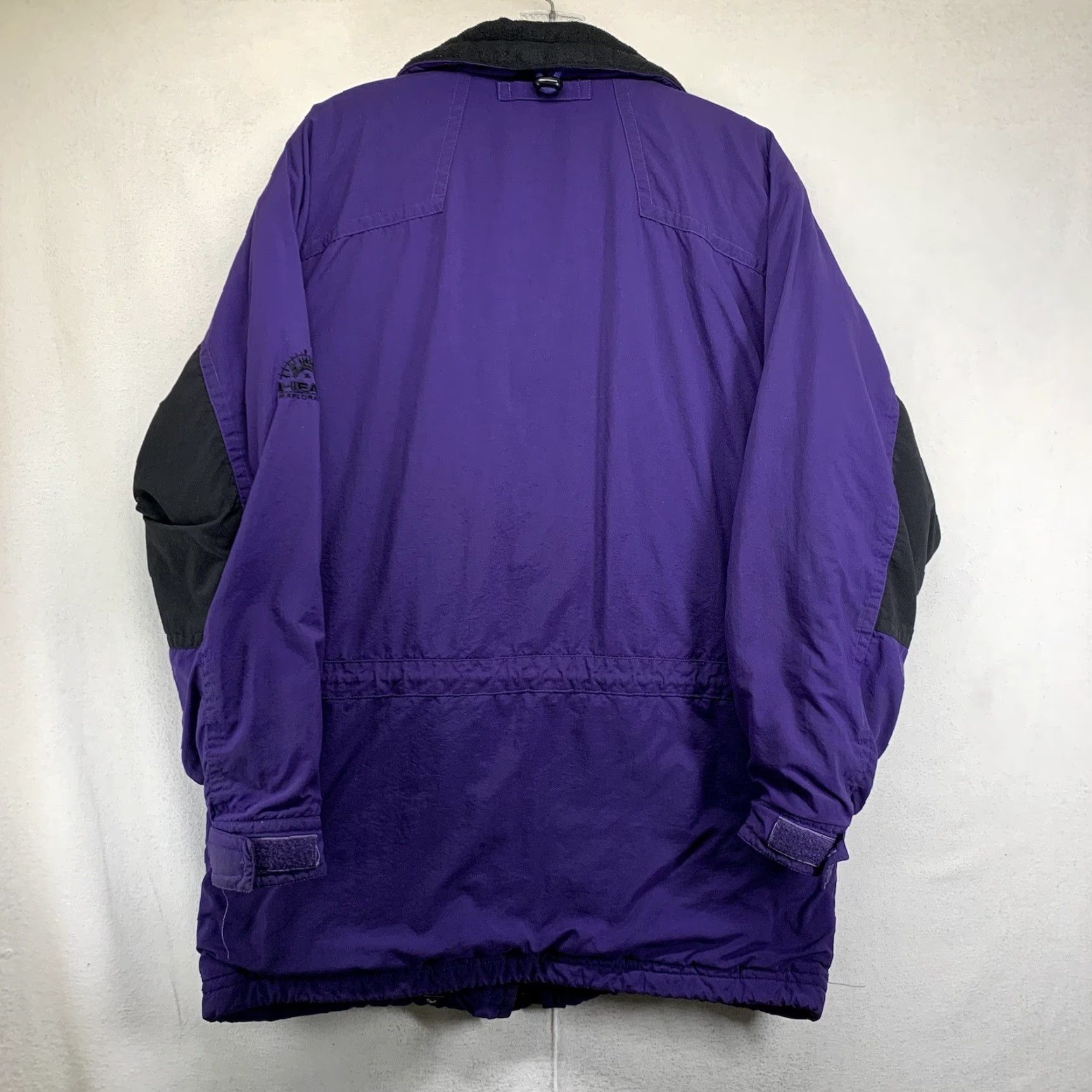 Vintage VINTAGE Head The Exploration 90’s Ski Jacket Parka Mens Medium Purple Black Water Resistant Insulated Lined Pockets Logo Skiing Winter Mens Size US M / EU 48-50 / 2 - 3 Thumbnail
