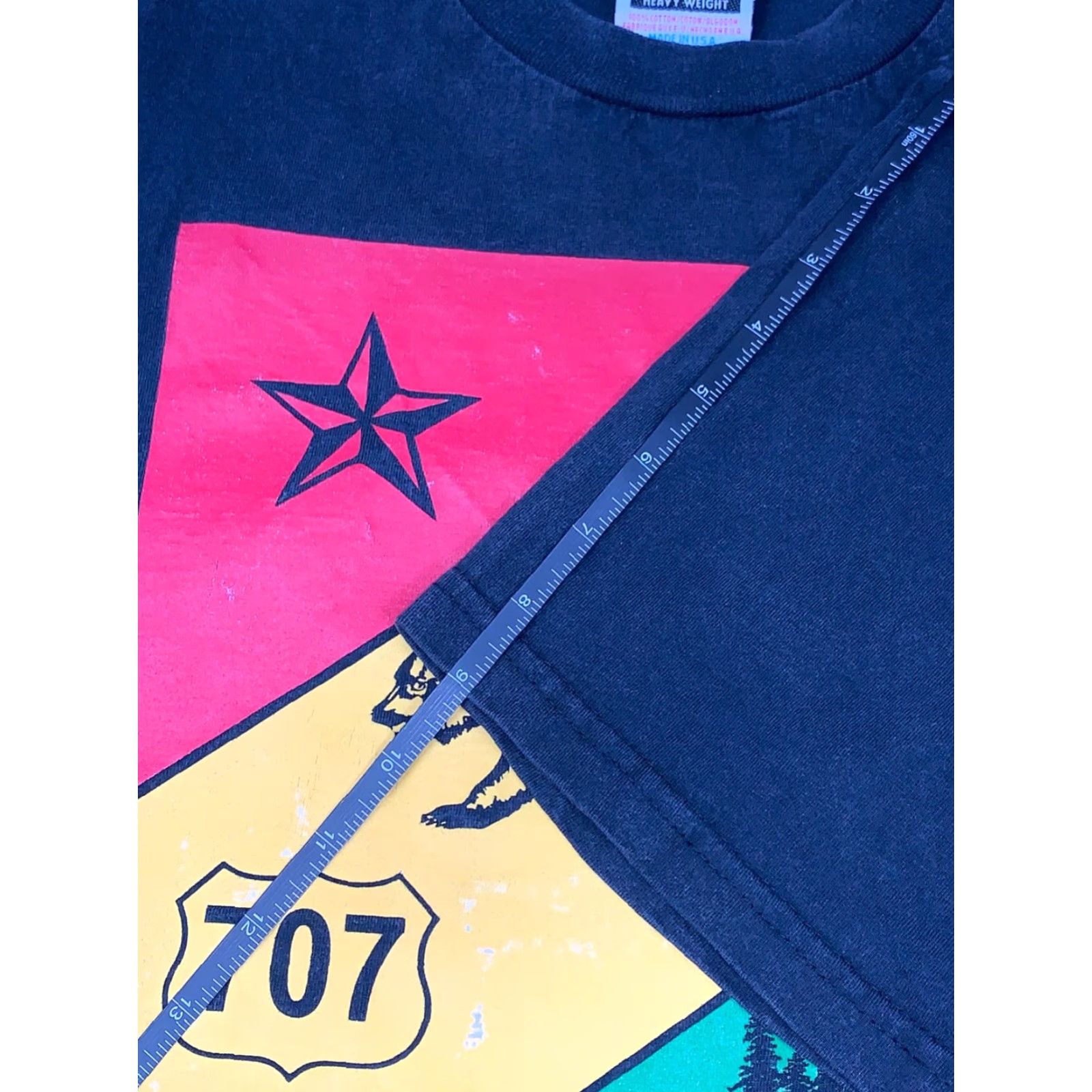 Vintage Mendocino County Rasta T Shirt Black LT Big & Tall Men Crew Neck Short Sleeve Pro Club Size US L / EU 52-54 / 3 - 8 Thumbnail