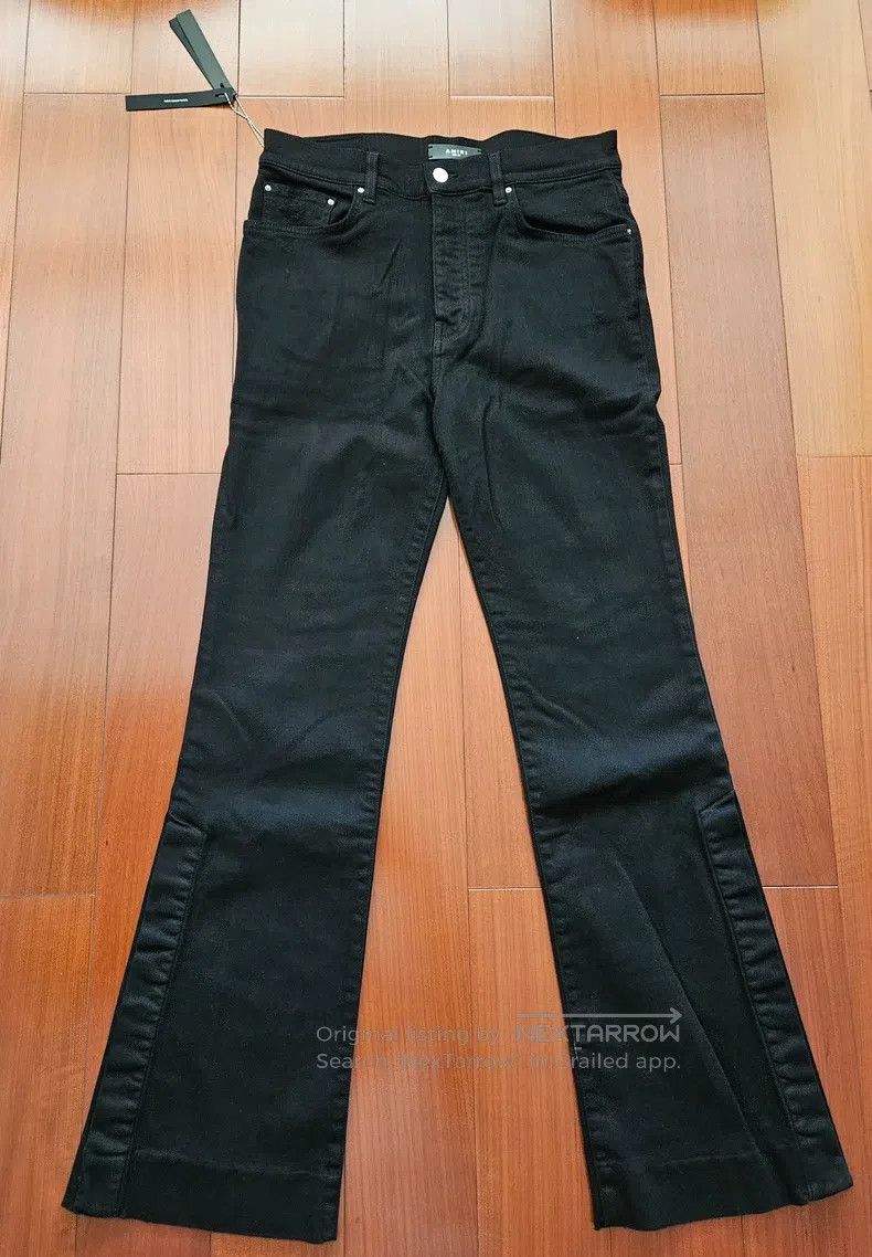 Amiri Amiri Classic Pure Black Flared Button Jeans Size 32 Size US 32 / EU 48 - 1 Thumbnail
