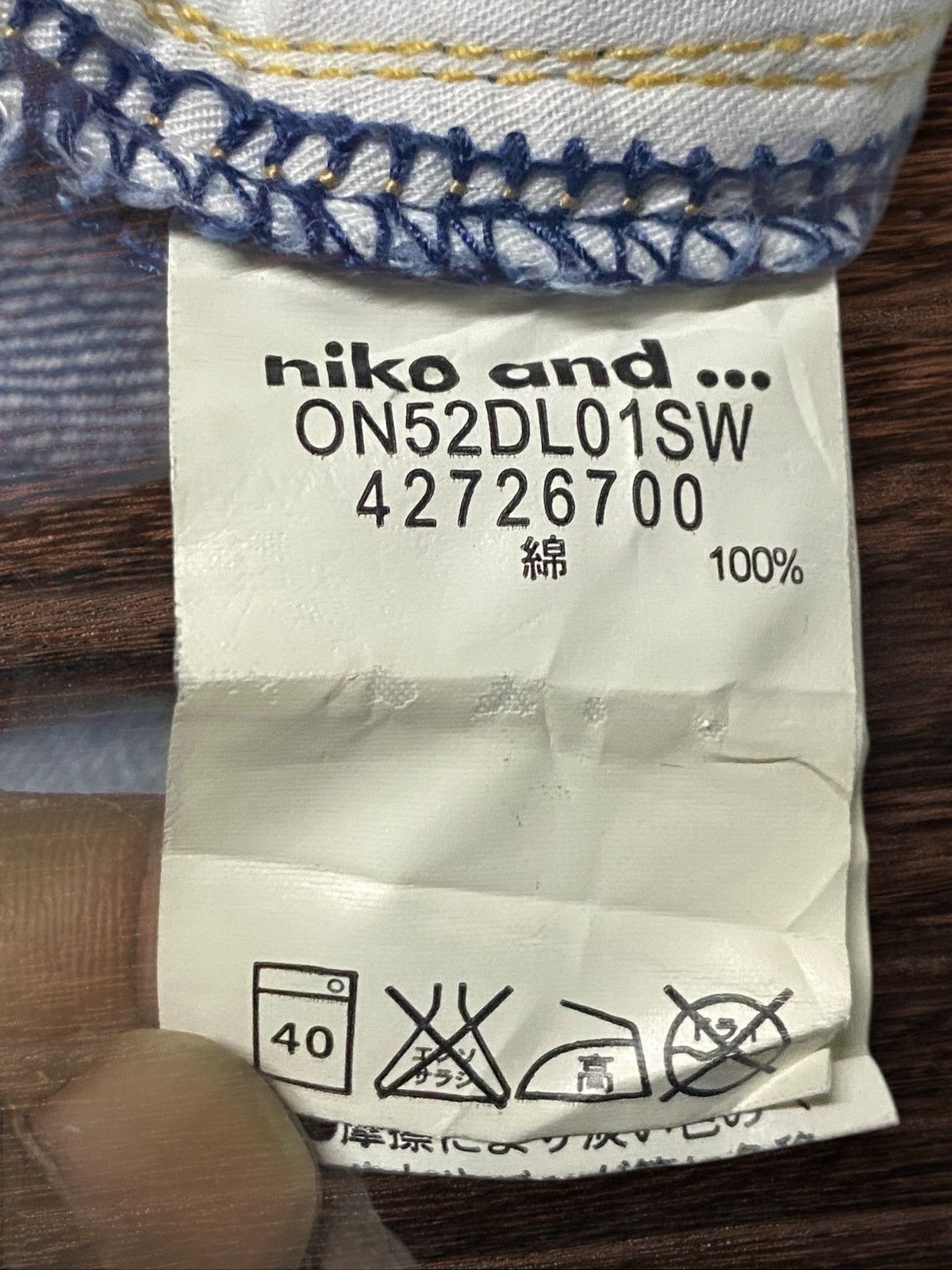 Japanese Brand Vintage Japanese Brand Niko And Faded Wash Distressed Slim Size US 32 / EU 48 - 16 Thumbnail
