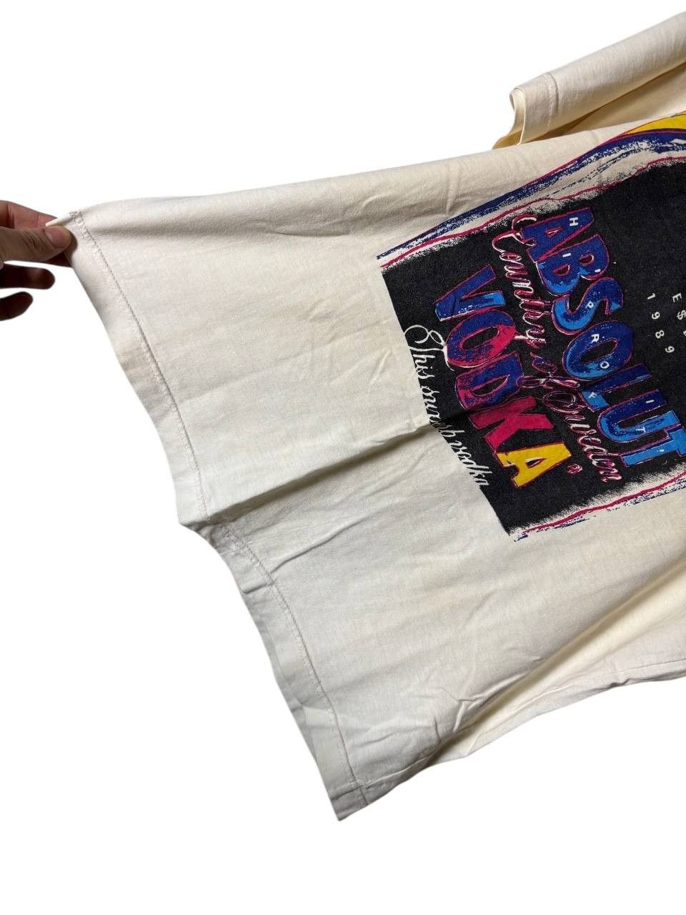 Vintage ABSOLUT VODKA 1989 Merch Rare Vintage T-shirt Tee Size US M / EU 48-50 / 2 - 10 Thumbnail