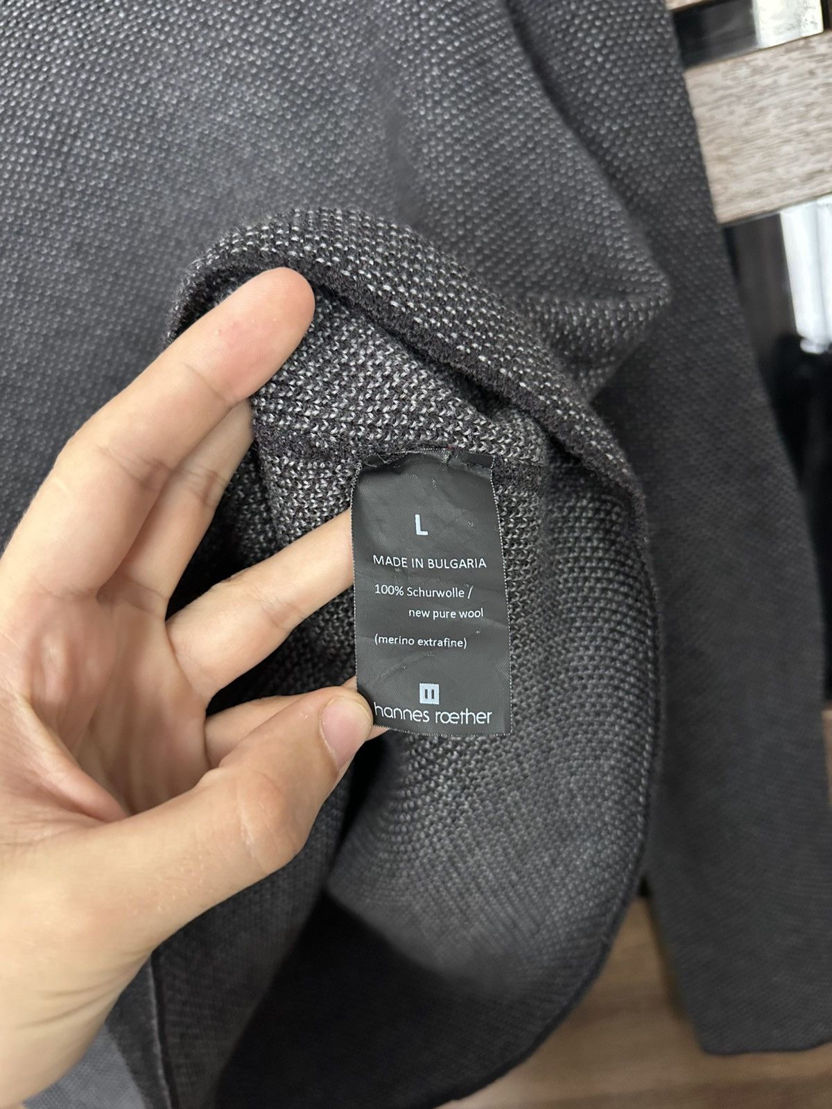hannes roether Hannes Roether Wool Sweatshirt Crewneck Size US L / EU 52-54 / 3 - 9 Thumbnail