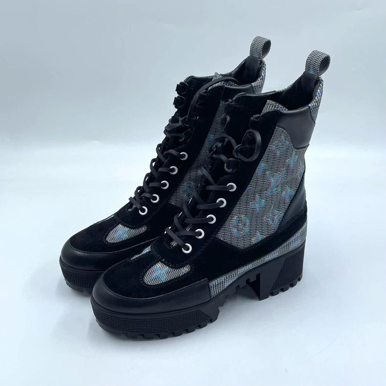 Louis Vuitton louis vuitton black dream leather boots-dmc Size US 6.5 / EU 39-40 - 1 Thumbnail
