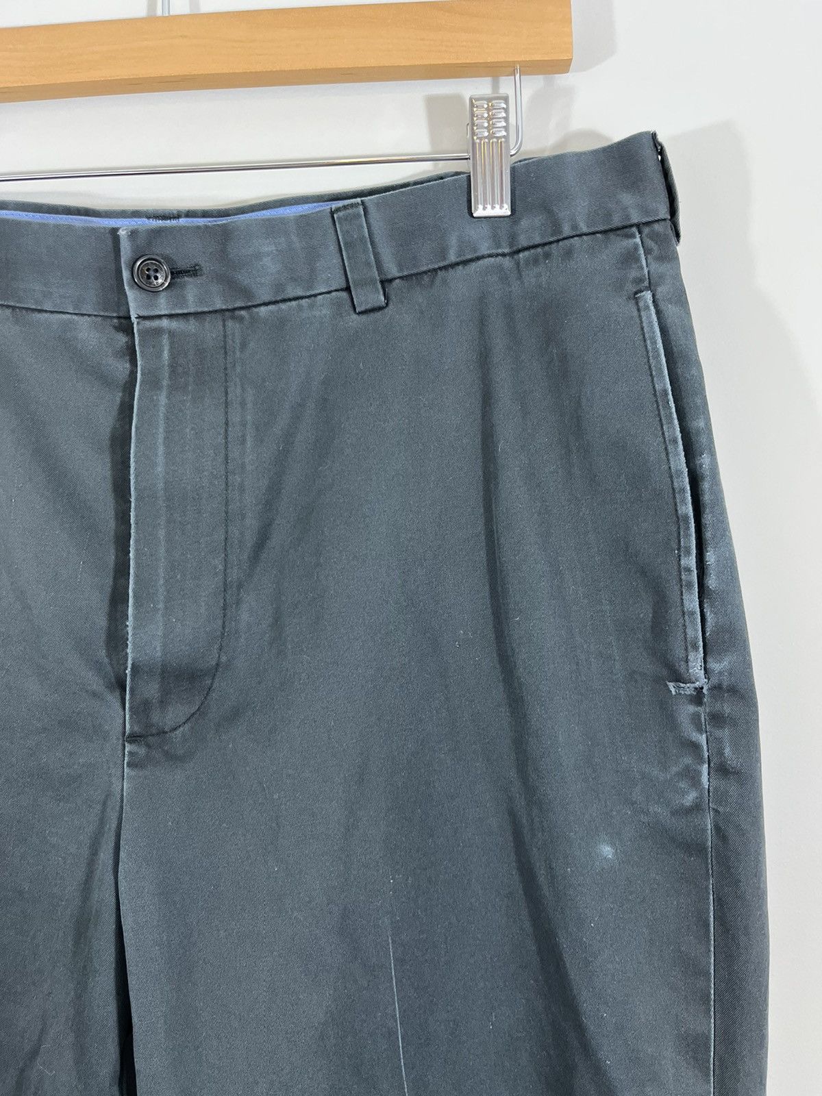 Vintage Thrashed Faded Blank Raw Hem Basic Pants Size US 36 / EU 52 - 3 Thumbnail