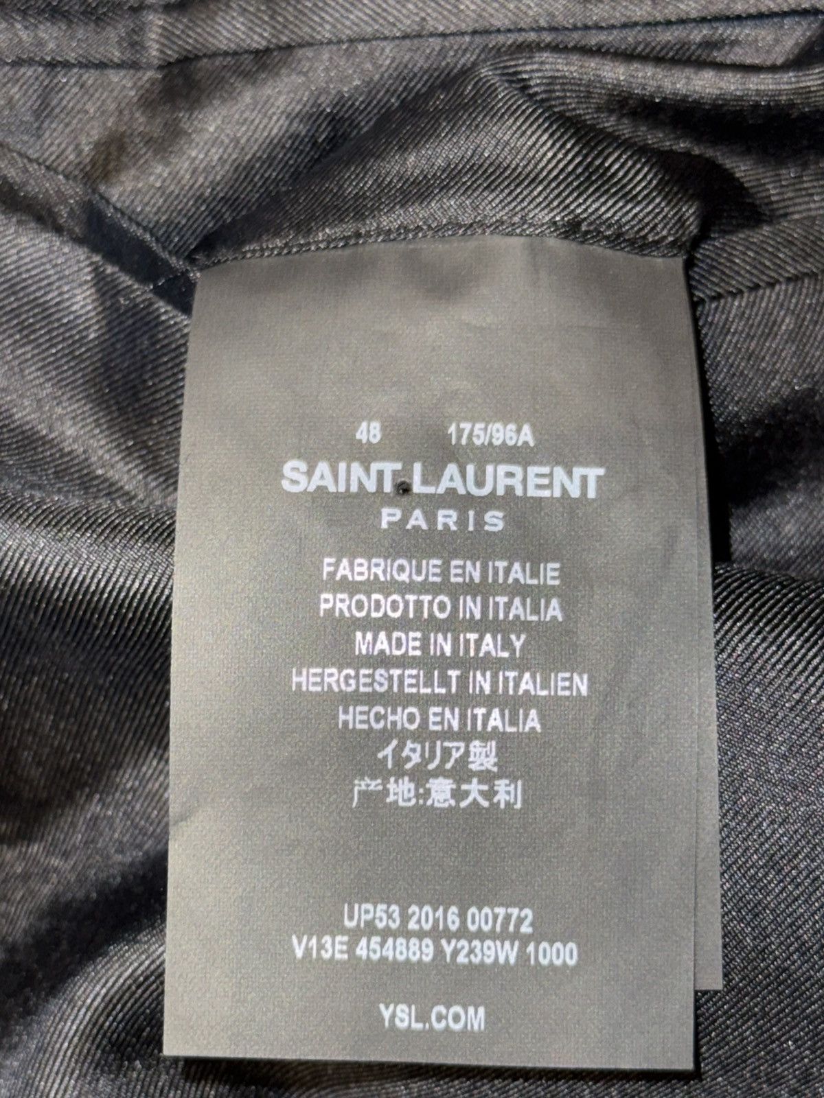 Saint Laurent Paris Hedi Slimane Saint Laurent jacket Swarovski Crystal new Size 48R - 4 Thumbnail