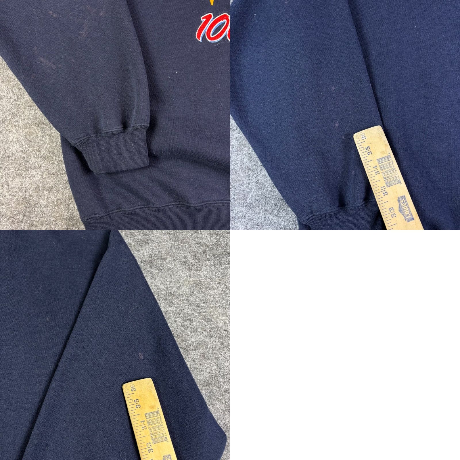 Disney VINTAGE Walt Disney World Sweatshirt Navy Blue Large 90s Mickey Mouse Crew Neck Long Sleeve Embroidered Logo Graphic Print Pullover Mens L Size US L / EU 52-54 / 3 - 8 Thumbnail