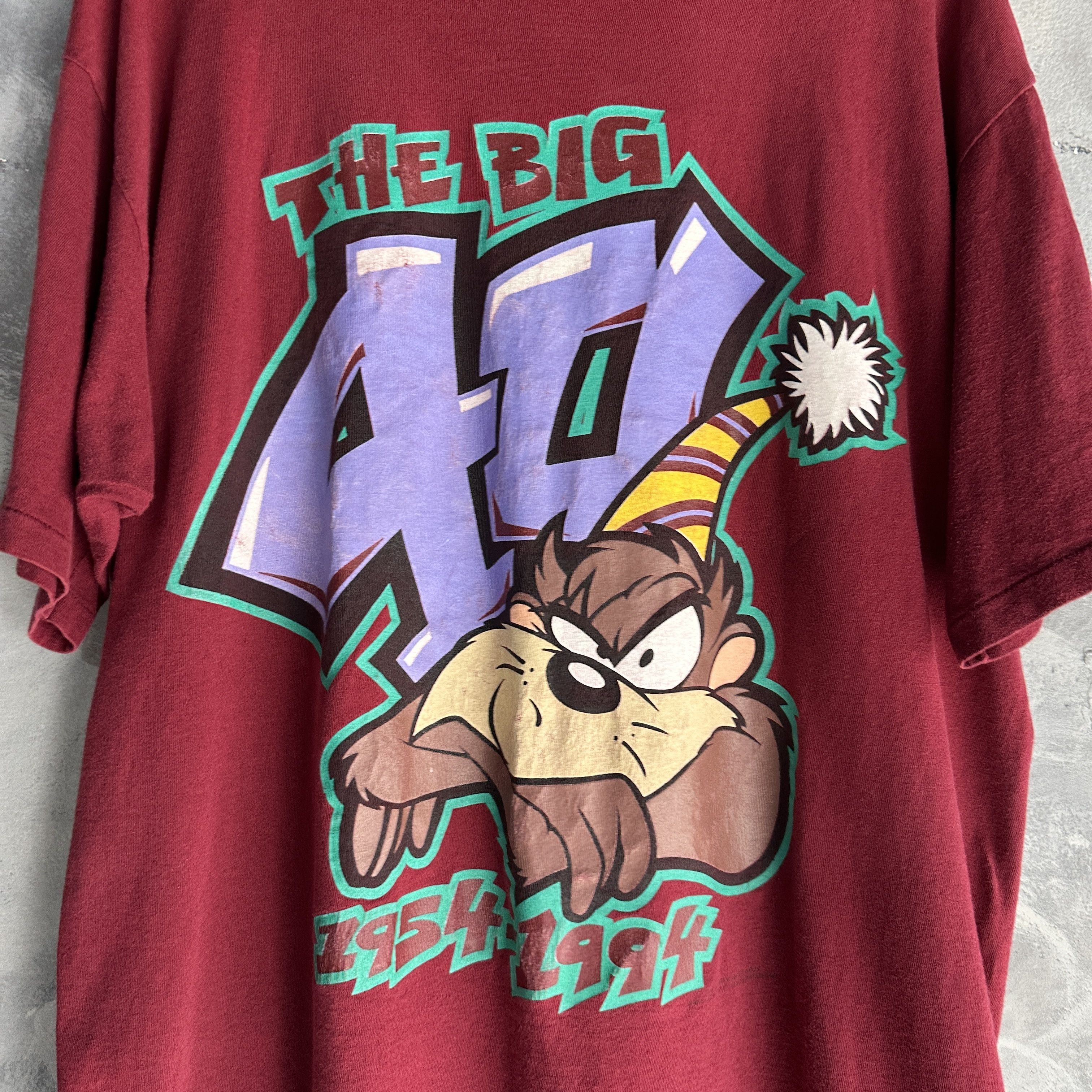 Other Vtg Taz T Shirt Mens The big 40 Looney Tunes Warner Bros Size US XL / EU 56 / 4 - 3 Thumbnail