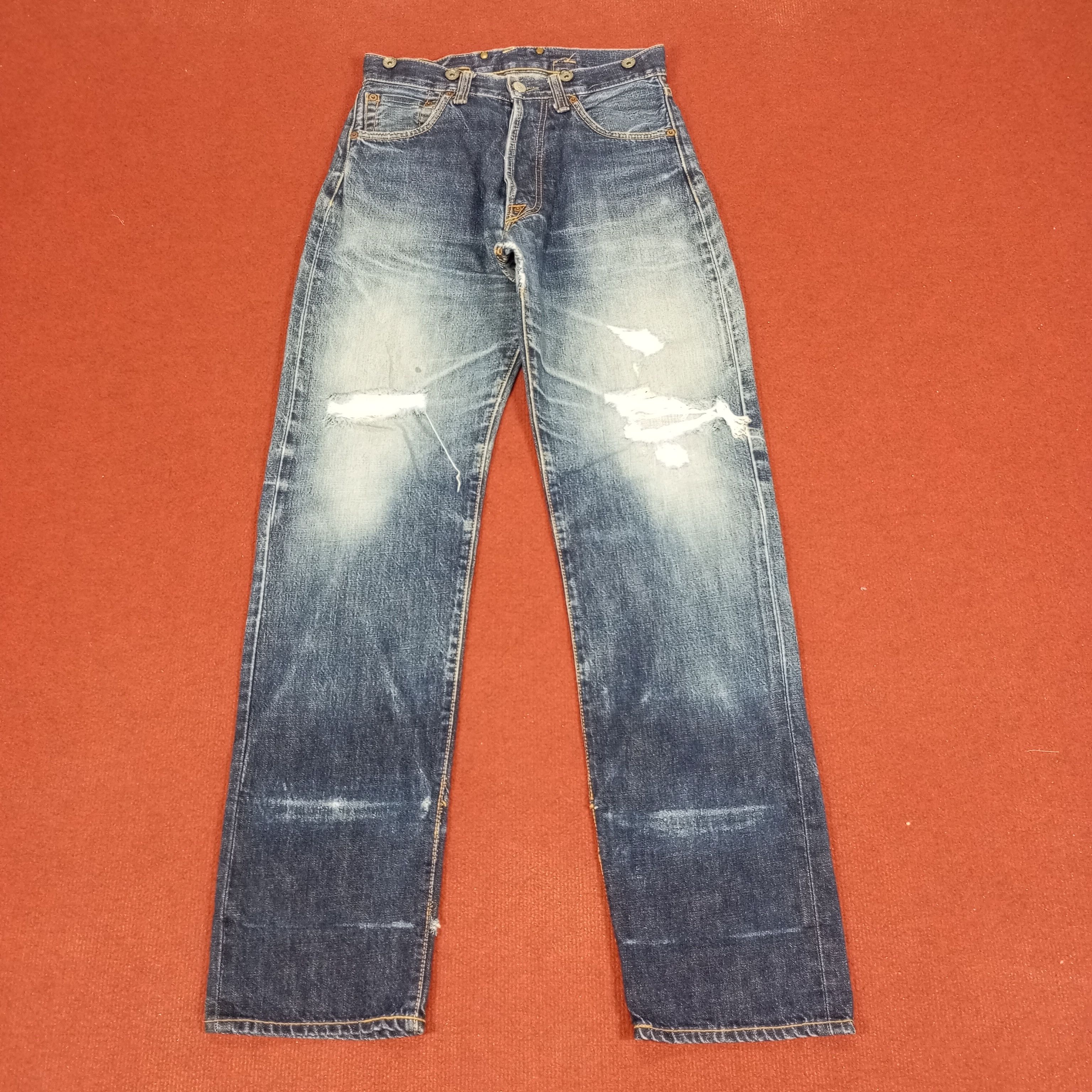 Evisu × Japanese Brand × Vintage Evis Japanese Brand Fashion Style Custom Daicock Jeans Size US 28 / EU 44 - 4 Thumbnail