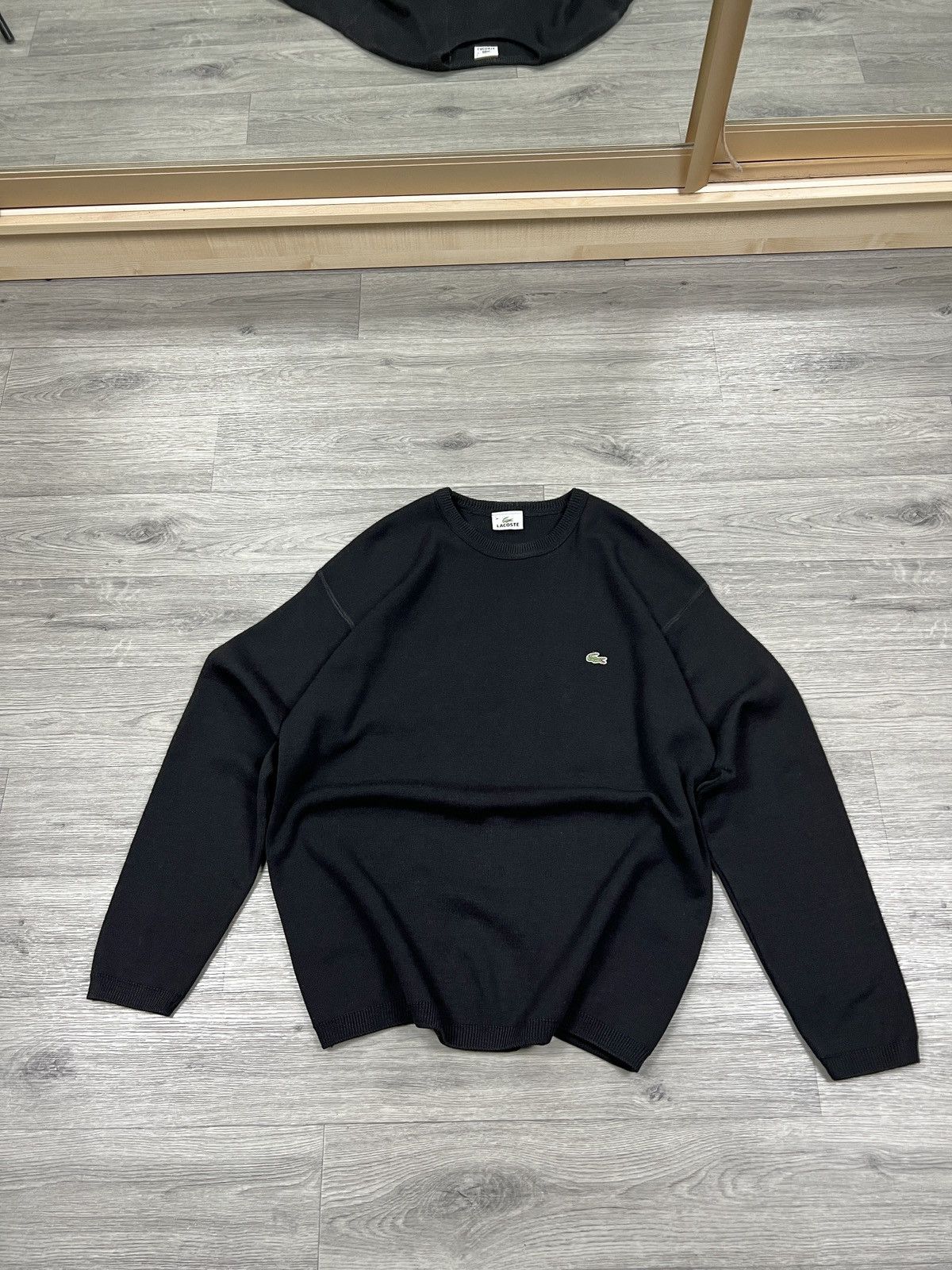 Lacoste Lacoste Vintage Black Wool Knit Sweater Size L Size US L / EU 52-54 / 3 - 2 Thumbnail
