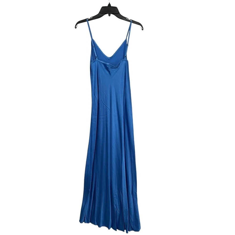 Enza Costa ENZA COSTA SATIN BIAS CUT SLIP DRESS IN POOL BLUE WOMENS Size M / US 6-8 / IT 42-44 - 7 Thumbnail