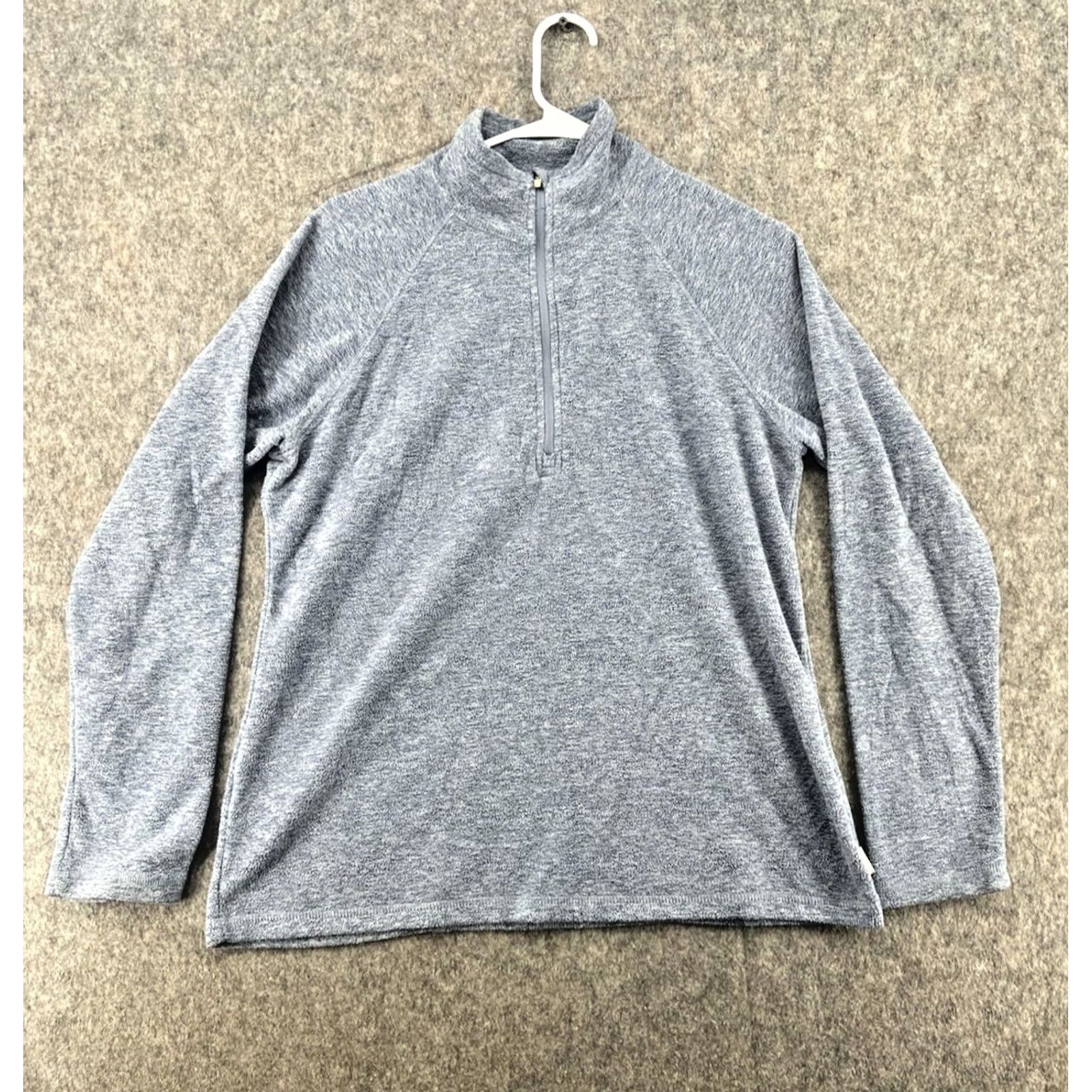 Eddie Bauer Eddie Bauer Pullover 1/4 Zip Fleece Jacket Blue Gray Woman’s M Outdoor Casual Shirt Category: Sweater Mens Women? Size M / US 6-8 / IT 42-44 - 2 Thumbnail