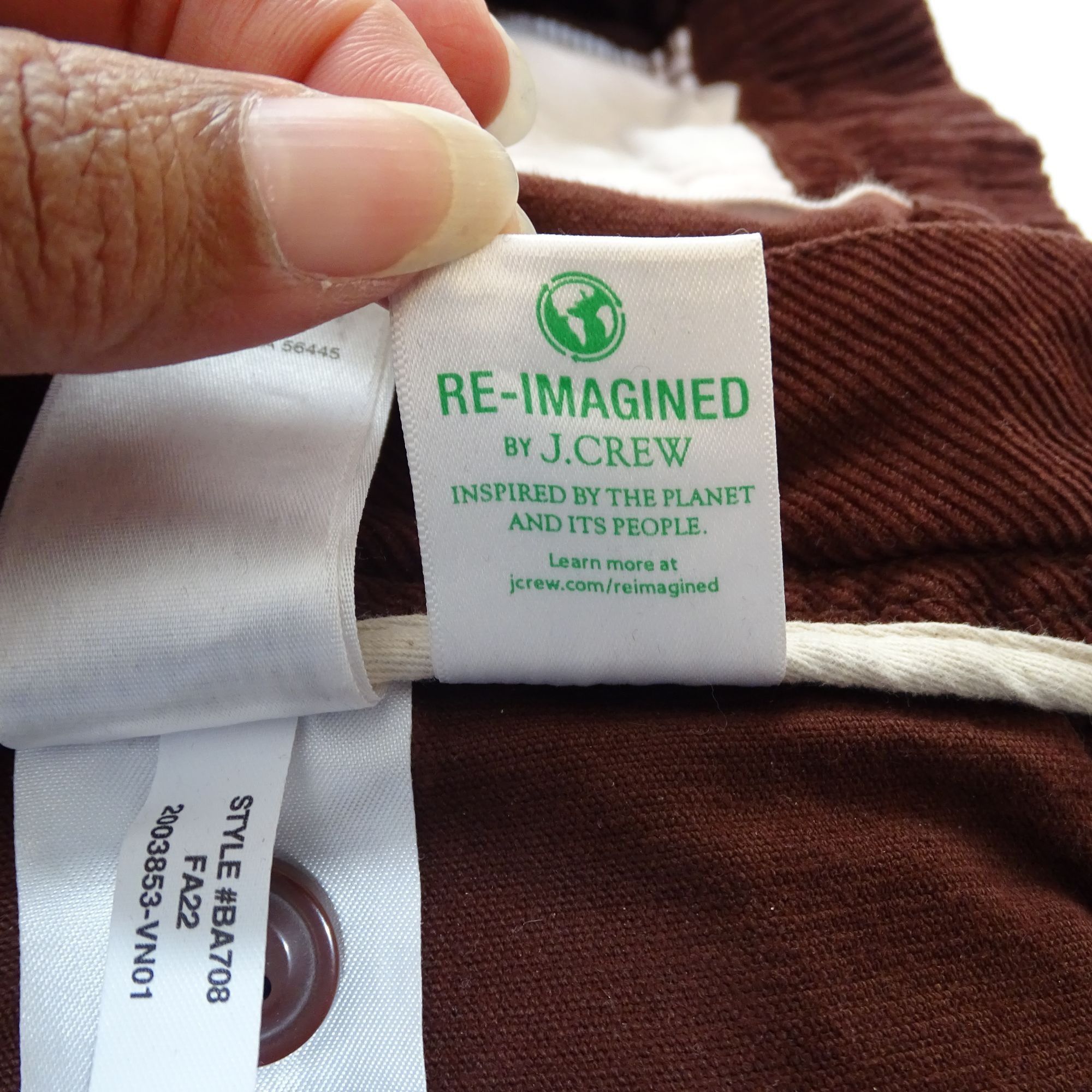 J.Crew J Crew Corduroy Drawstring Dock Pants Jogger Burgundy Small Size US 28 / EU 44 - 9 Thumbnail