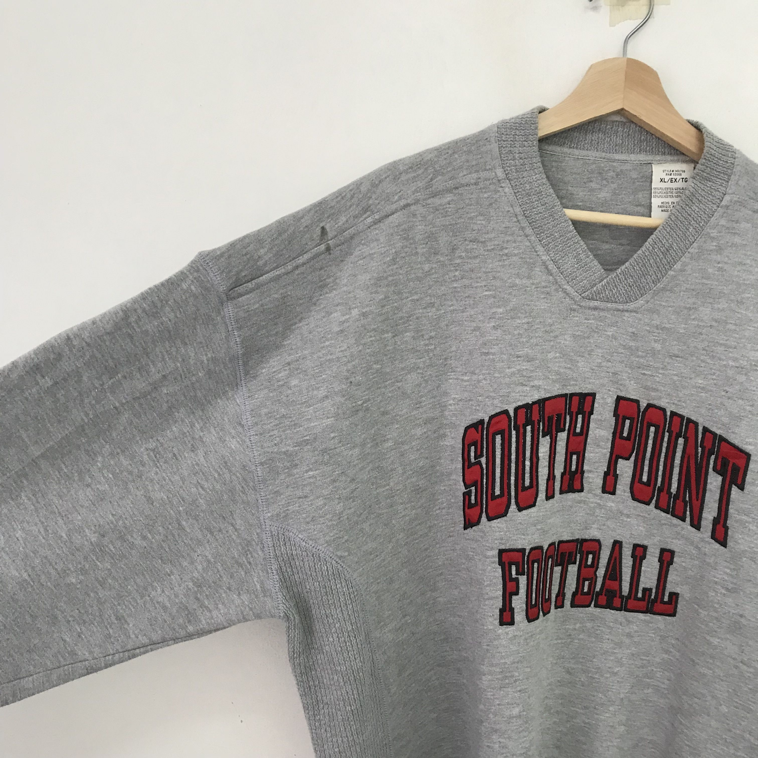 Vintage Vintage South Point Football Grey Sweatshirt - 342 Size US XL / EU 56 / 4 - 4 Thumbnail