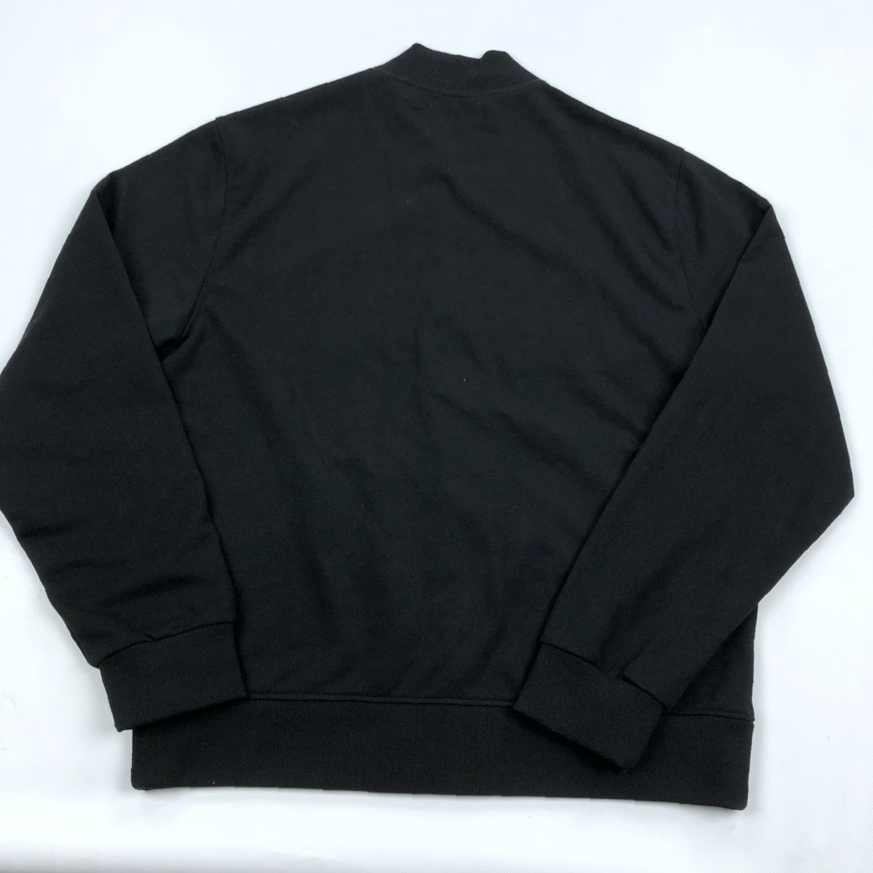 Vintage Cotton & Co. Men's Black Snap Button Bomber Jacket Sweatshirt Style Size L Size US L / EU 52-54 / 3 - 7 Thumbnail