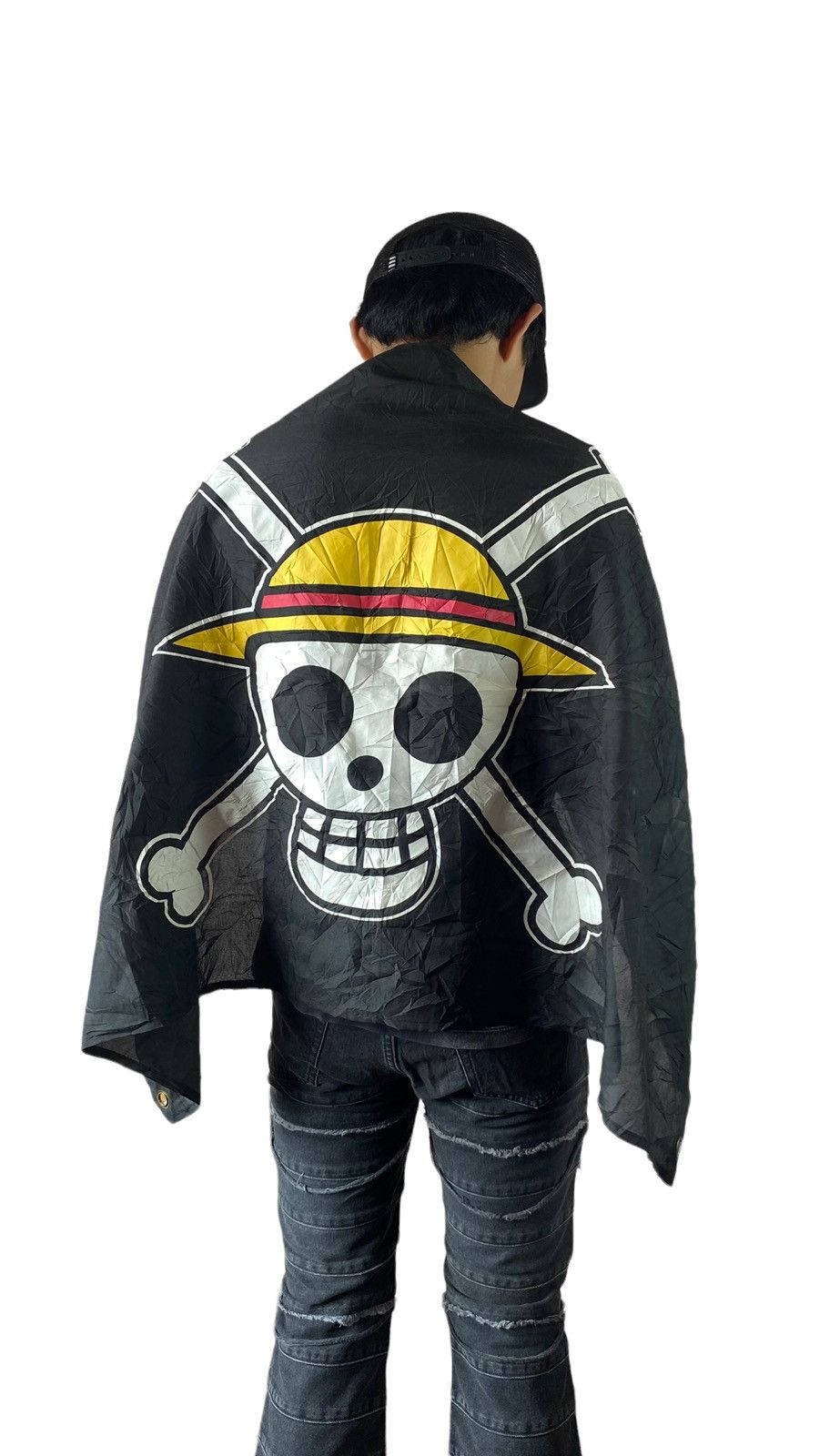 Japanese Brand Vintage Licensed One Piece - Jolly Roger Flag Size ONE SIZE - 1 Thumbnail