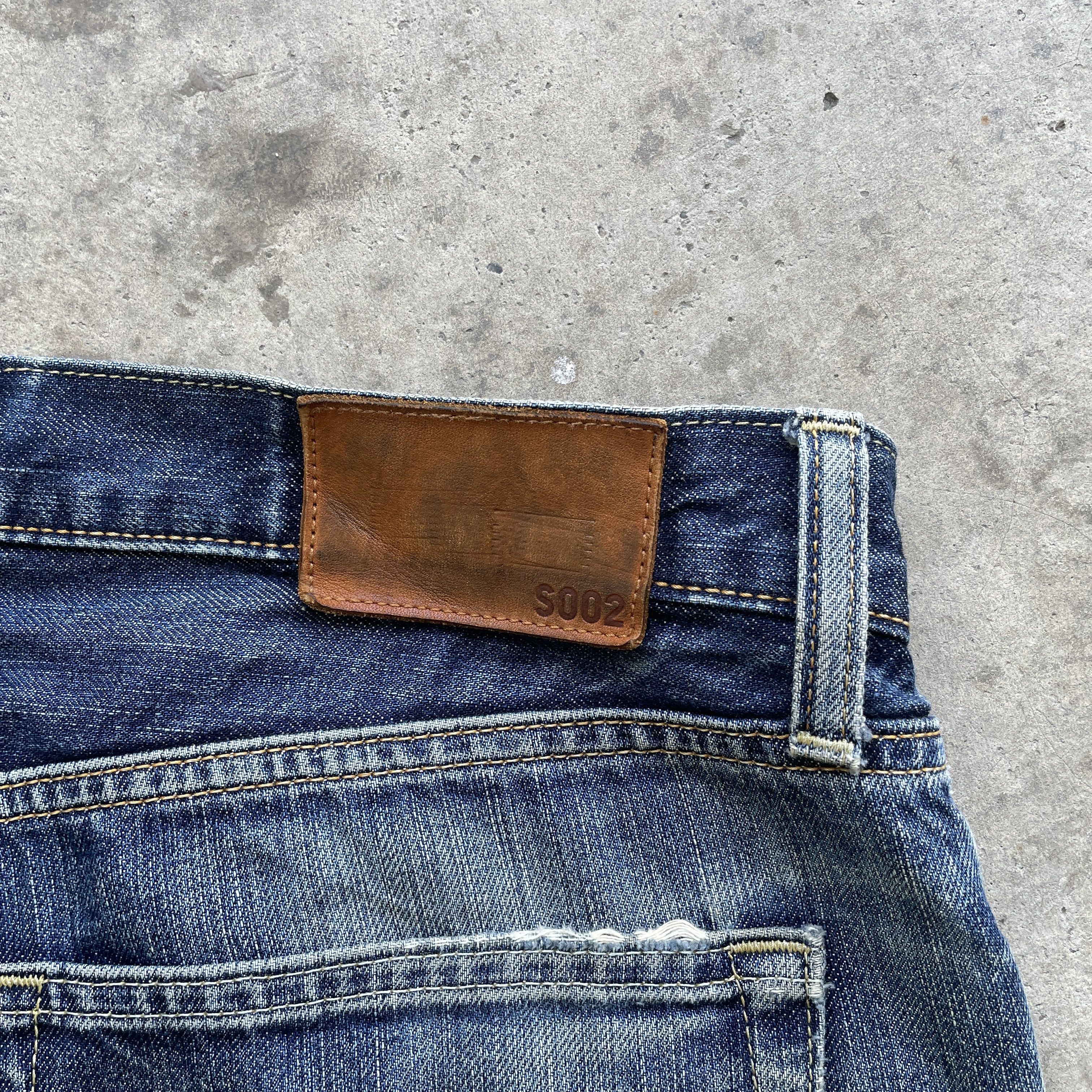 Japanese Brand W35 VINTAGE JAPANESE DISTRESSED JEANS STONEWASH FADED PANTS Size US 35 - 9 Thumbnail