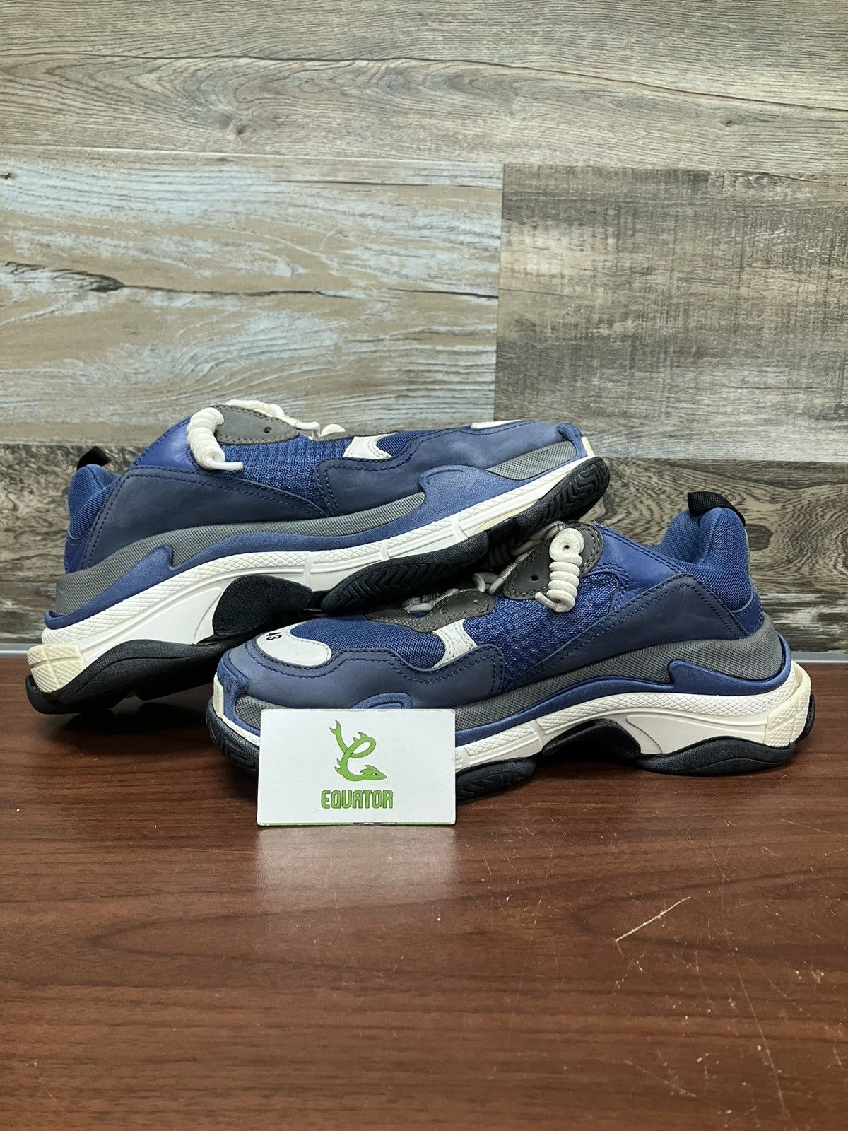 Balenciaga Balenciaga Triple S Cool Blue Grey Size 10 Size US 10 / EU 43 - 2 Thumbnail