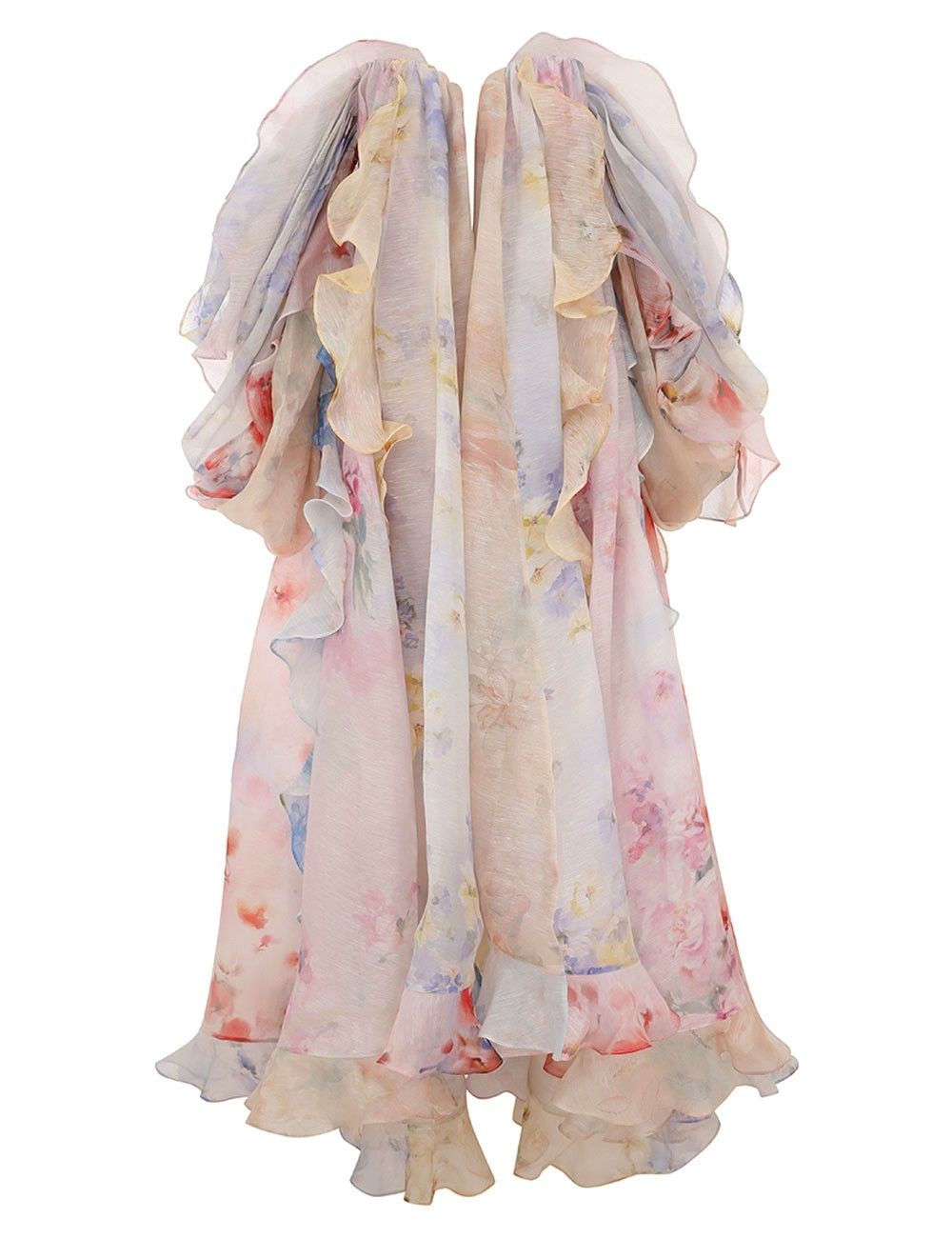 o1w1db10925 Crush Strapless Ruffle Dress in Multicolor