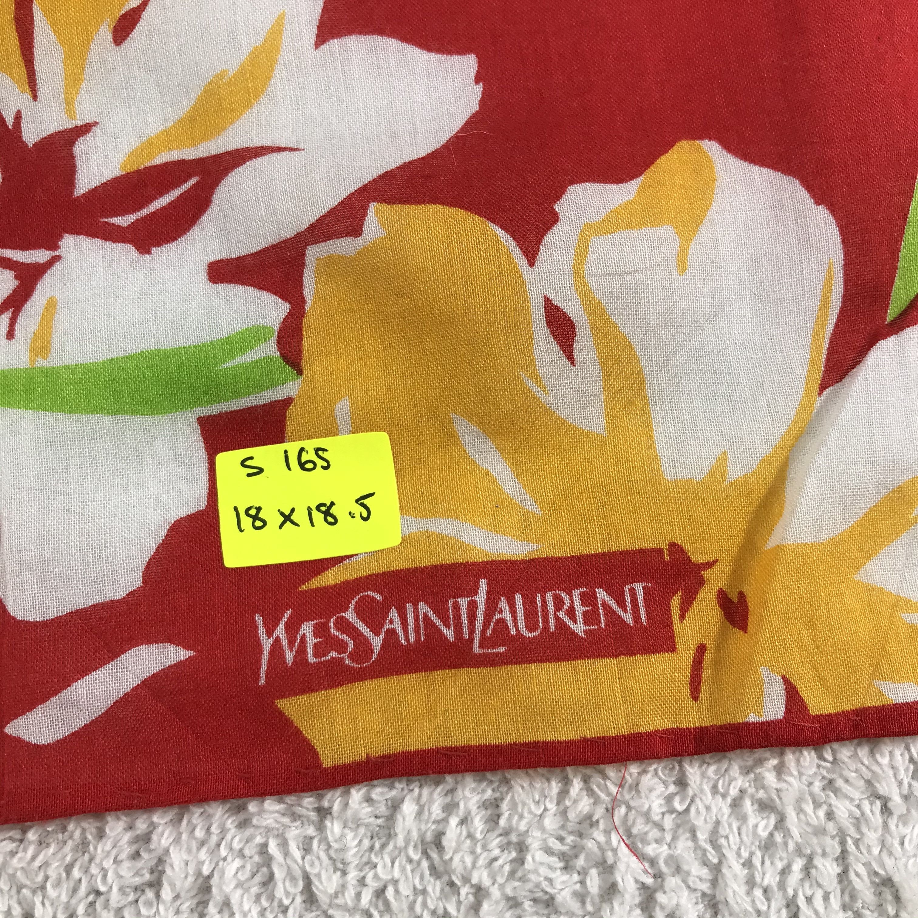 Vintage × Yves Saint Laurent Yves Saint Laurent Bandana / Handkerchief /Neckerchief -S165 Size ONE SIZE - 5 Thumbnail