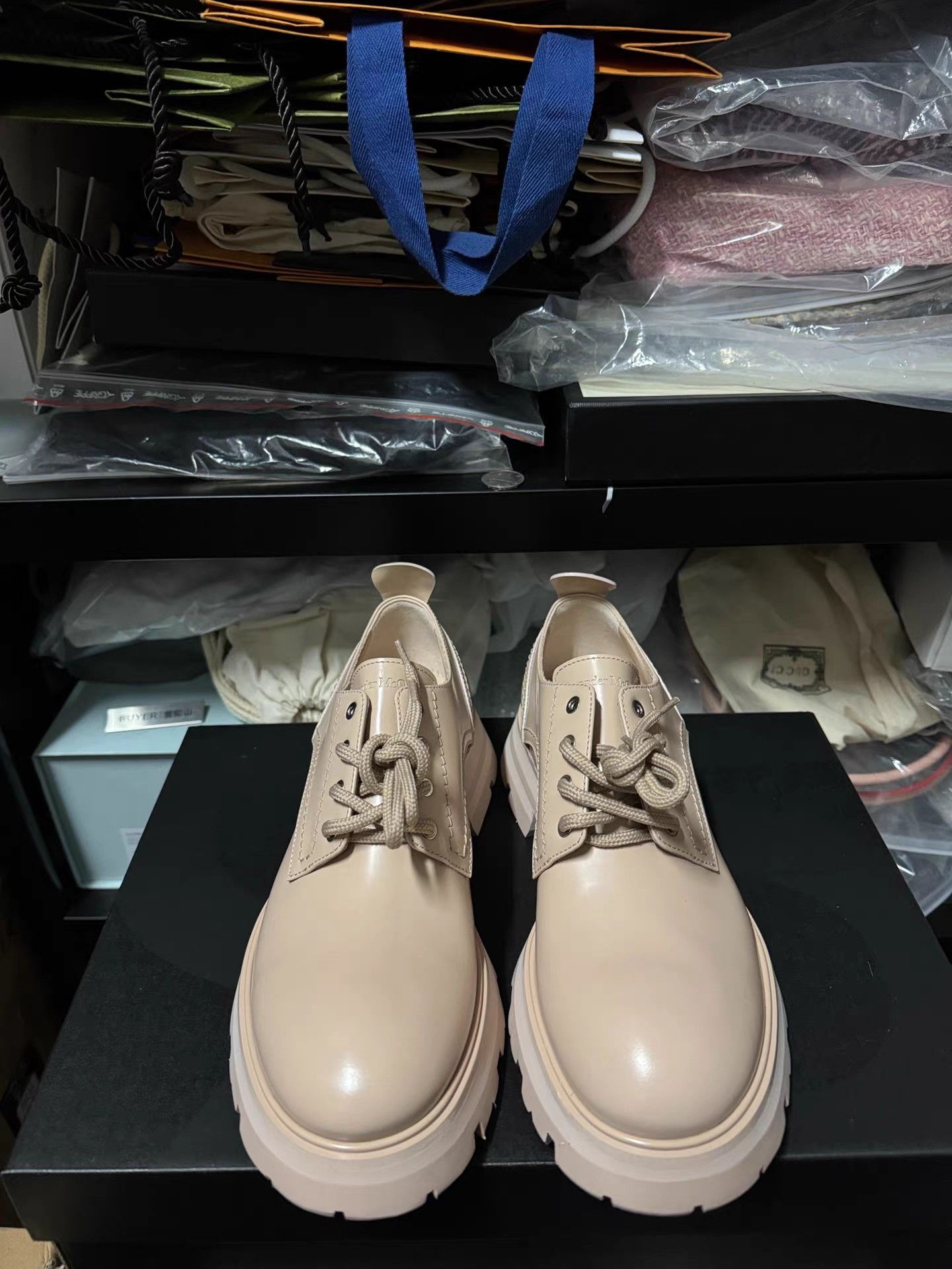 Alexander McQueen Alexander McQueen Biker Derby Shoes for Women K6 Size US 9 / IT 39 - 2 Thumbnail