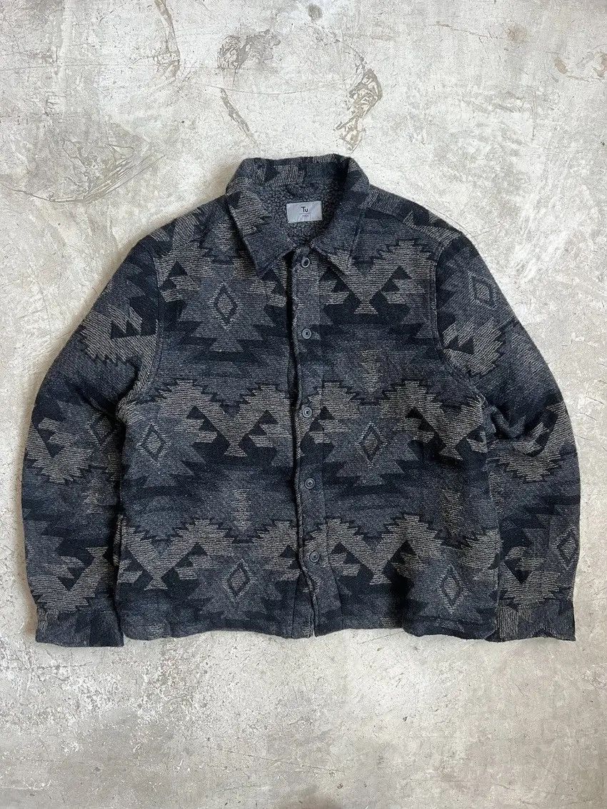 Vintage Vintage Navajo Knit/Fleece Jacket Size US M / EU 48-50 / 2 - 2 Thumbnail