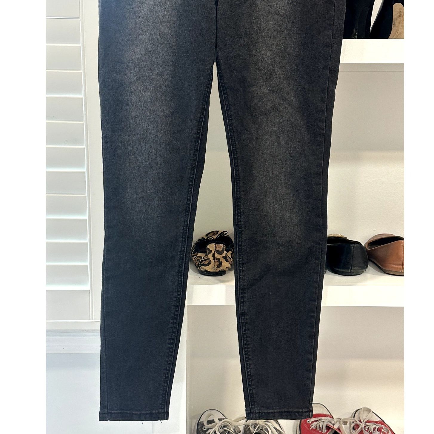 Other Abound Women's Black Destress High Rise Skinny Jeans 28 NWT Size 28" / US 6 / IT 42 - 3 Thumbnail