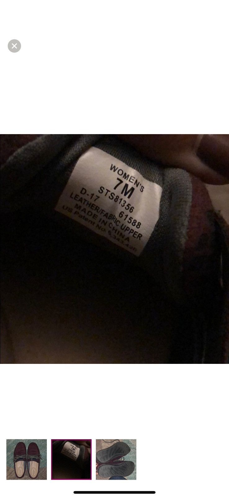 Sperry Sperry maroon boat shoe Size US 7 / IT 37 - 2 Thumbnail