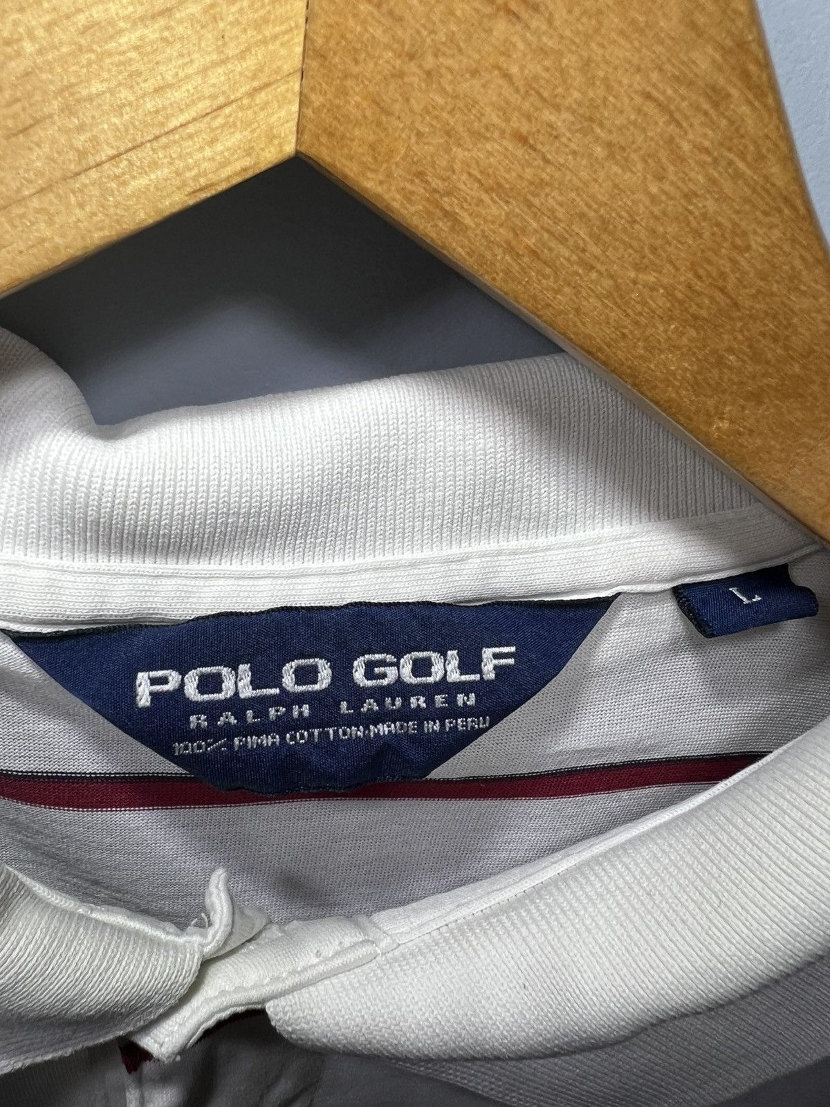 Polo Ralph Lauren Polo Golf Ralph Lauren Pima Cotton Stripe red Polo Shirt Size US L / EU 52-54 / 3 - 3 Thumbnail