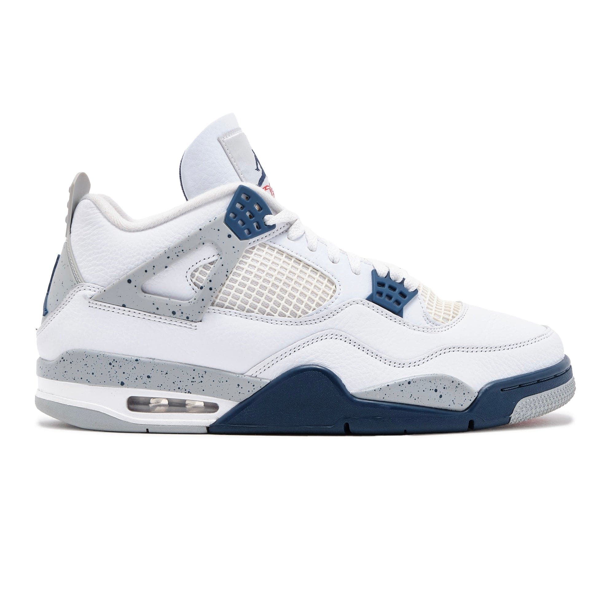 Nike 4 Retro White Midnight Navy Size US 12 / EU 45 - 1 Thumbnail