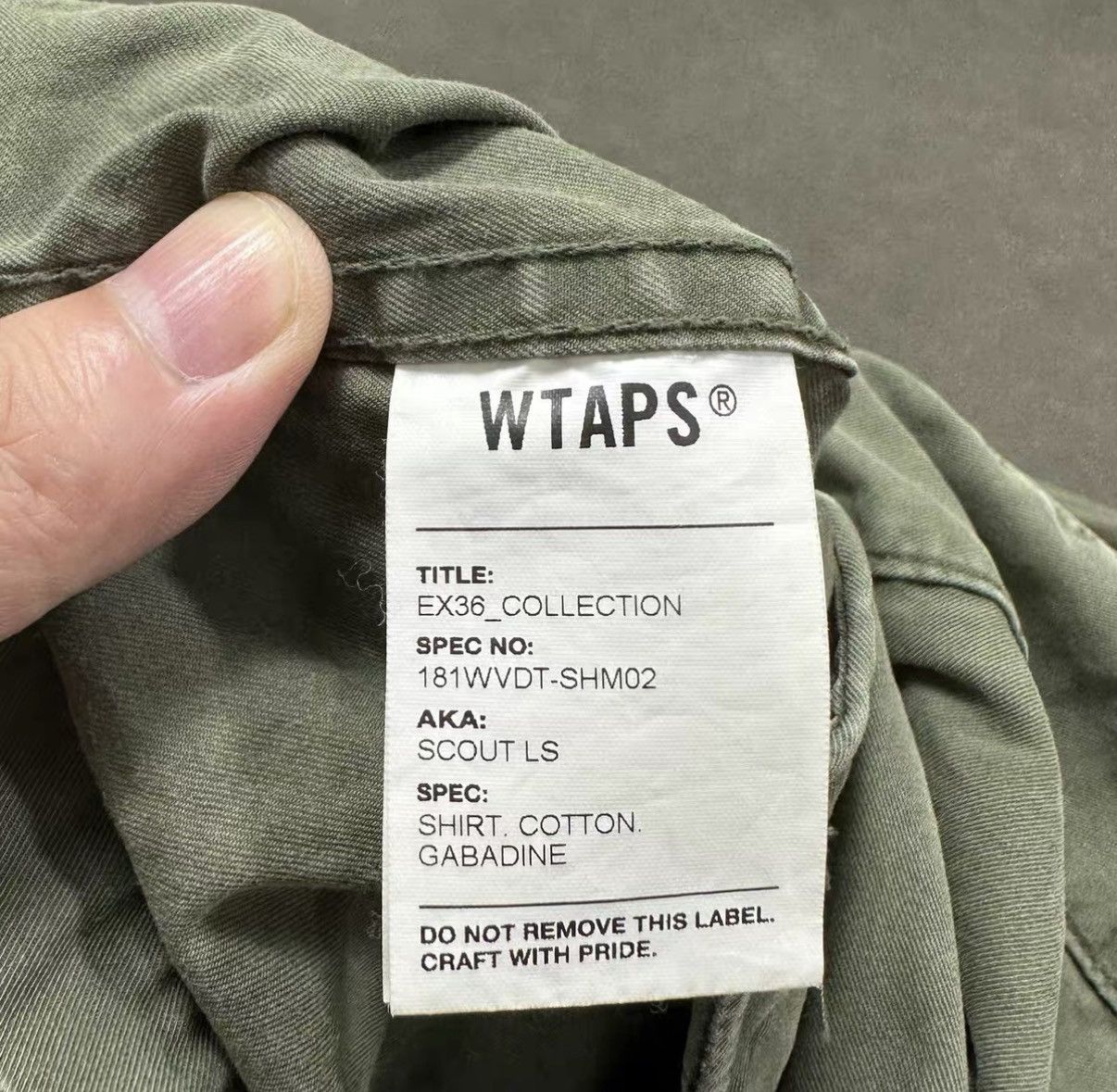 Wtaps WTAPS SCOUT LS Washed Collarless Shirt Jacket J16 Size US M / EU 48-50 / 2 - 7 Thumbnail