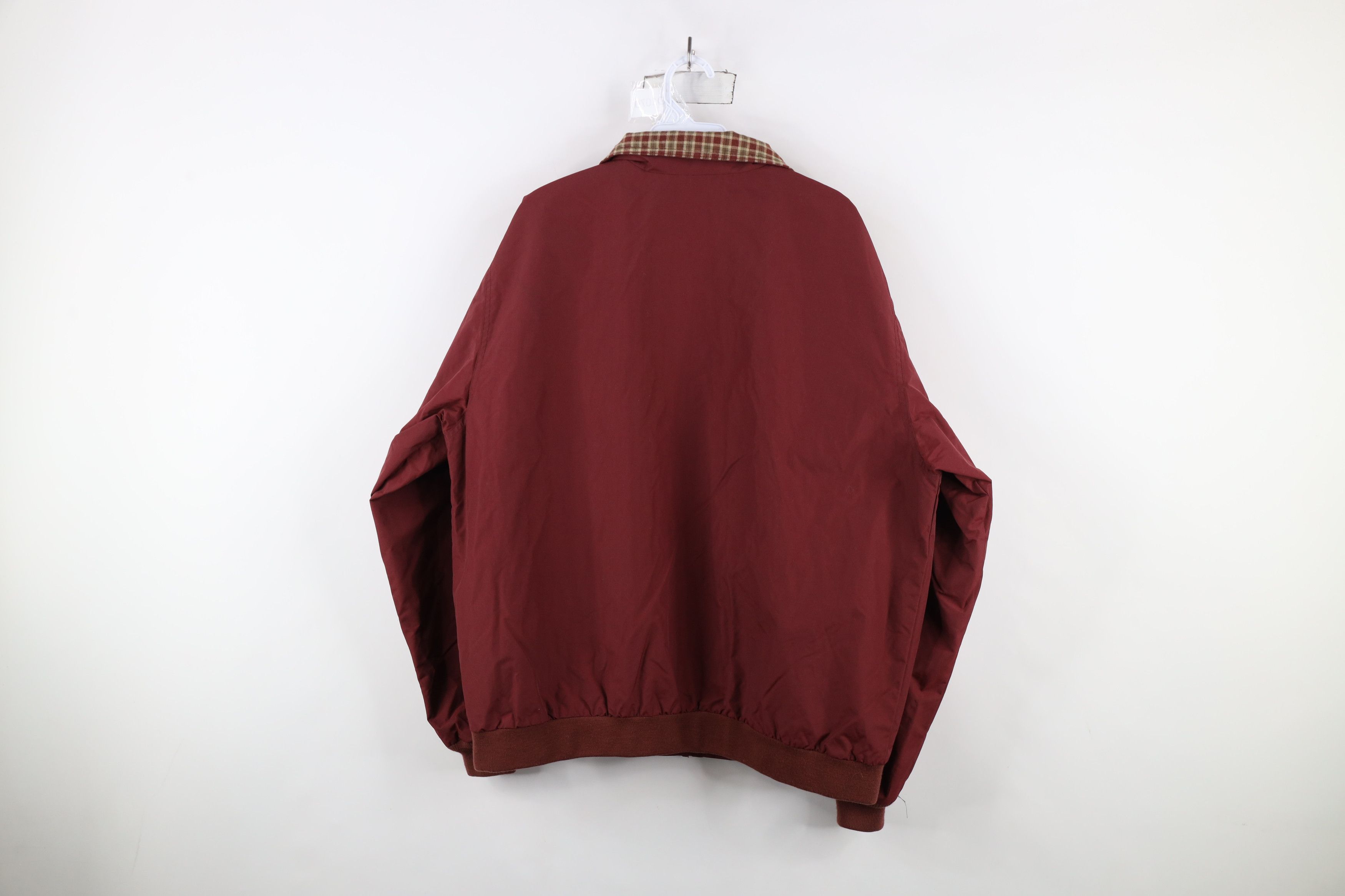 L.L. Bean × Vintage Vintage LL Bean Flannel Lined Full Zip Bombe Jacket Red Size US L / EU 52-54 / 3 - 12 Thumbnail