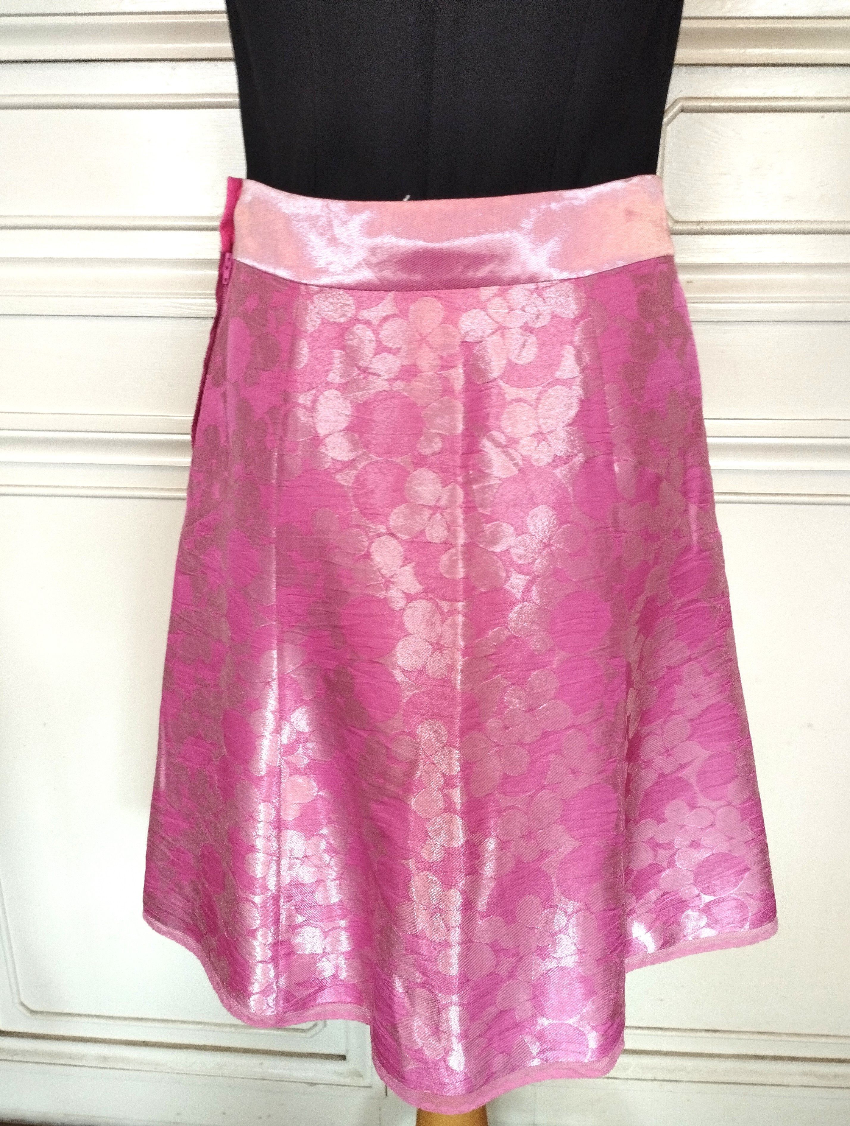 Marc Jacobs Marc Jacobs Jupe Brochée Soie T M Size 27" / US 4 / IT 40 - 8 Thumbnail