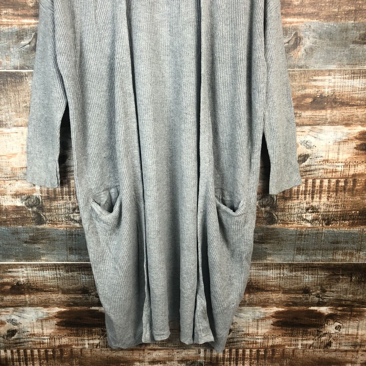 LOWRYS FARM Lowyrs Farm Grey long Cardigan Knitwear #A1886 Size M / US 6-8 / IT 42-44 - 6 Thumbnail