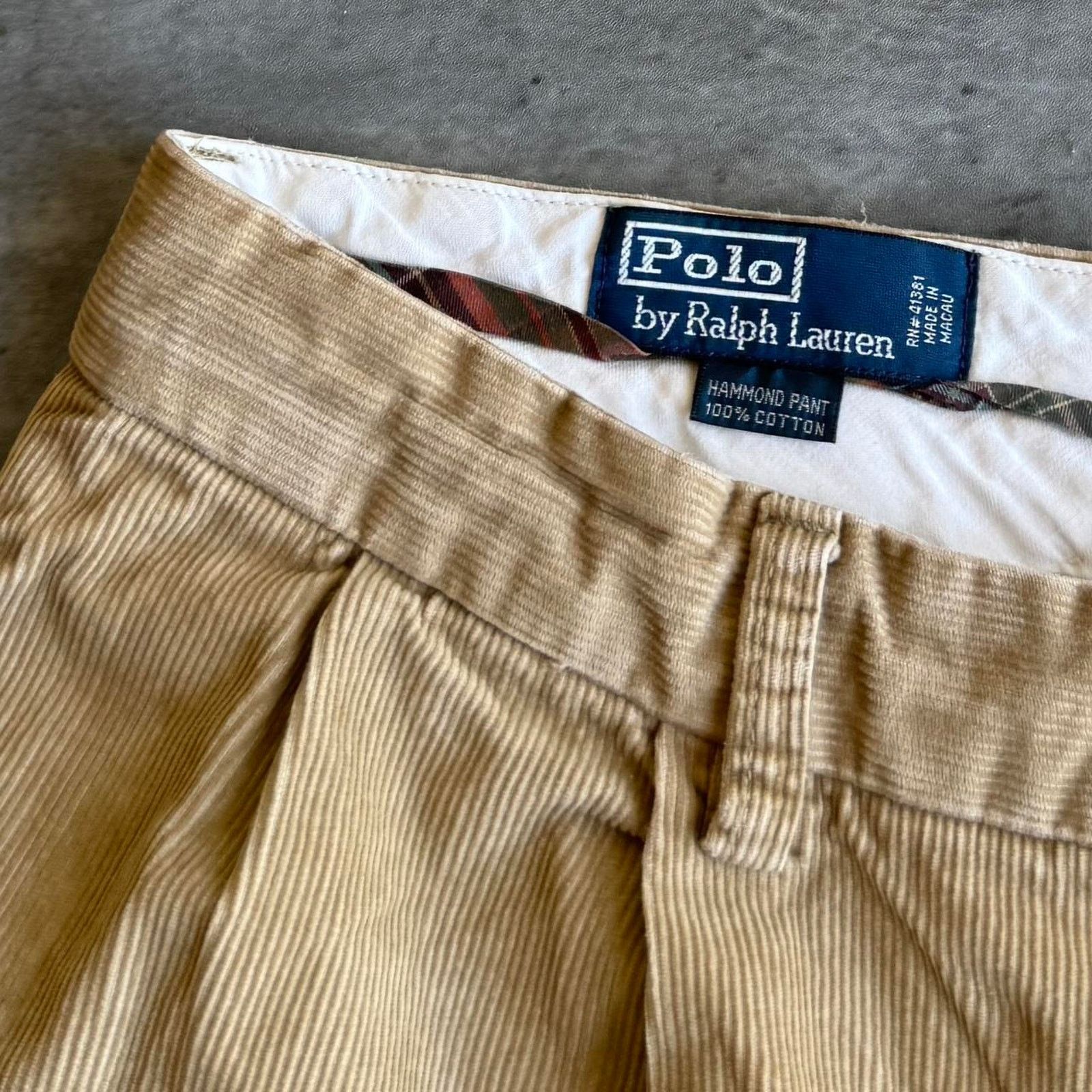 Polo Ralph Lauren × Vintage Vintage Polo Ralph Lauren Baggy Corduroy Dress Pants Size US 38 / EU 54 - 3 Thumbnail