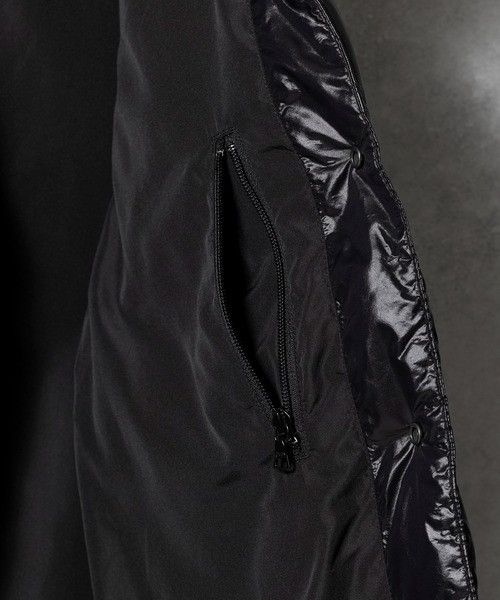 Number (N)ine Number nine COMBINATION DOWN VEST Nylon Leather Size US XL / EU 56 / 4 - 7 Thumbnail