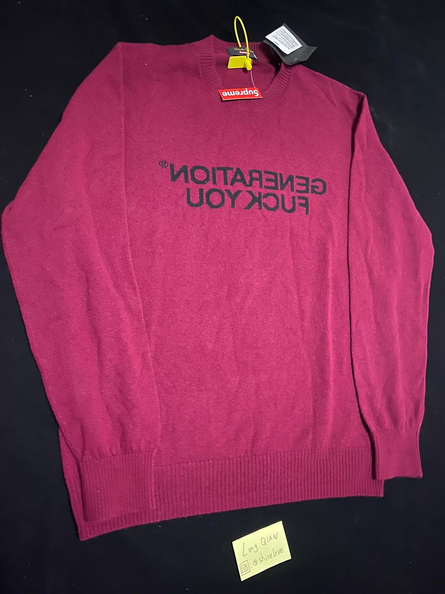 Supreme Supreme UC Wine Red Sweater New w/ Tags Below Retail Size US L / EU 52-54 / 3 - 1 Thumbnail