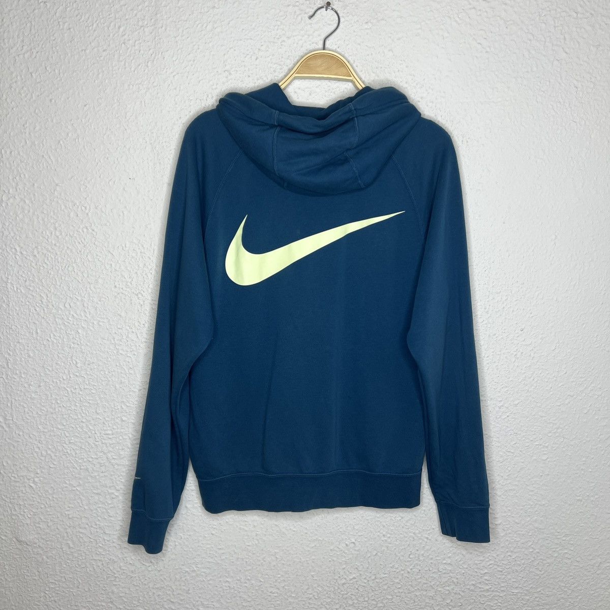 Nike Nike Bug Double Swoosh Logo Hoodie Sweatshirt Blue Size US M / EU 48-50 / 2 - 2 Thumbnail
