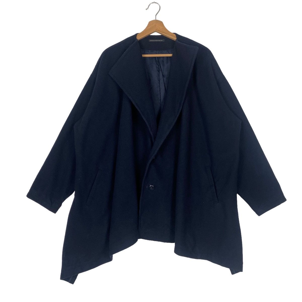 Japanese Brand × Y's × Yohji Yamamoto RUN AWAY Y's Yohji Yamamoto melton wool flare oversized coat Size US M / EU 48-50 / 2 - 6 Thumbnail