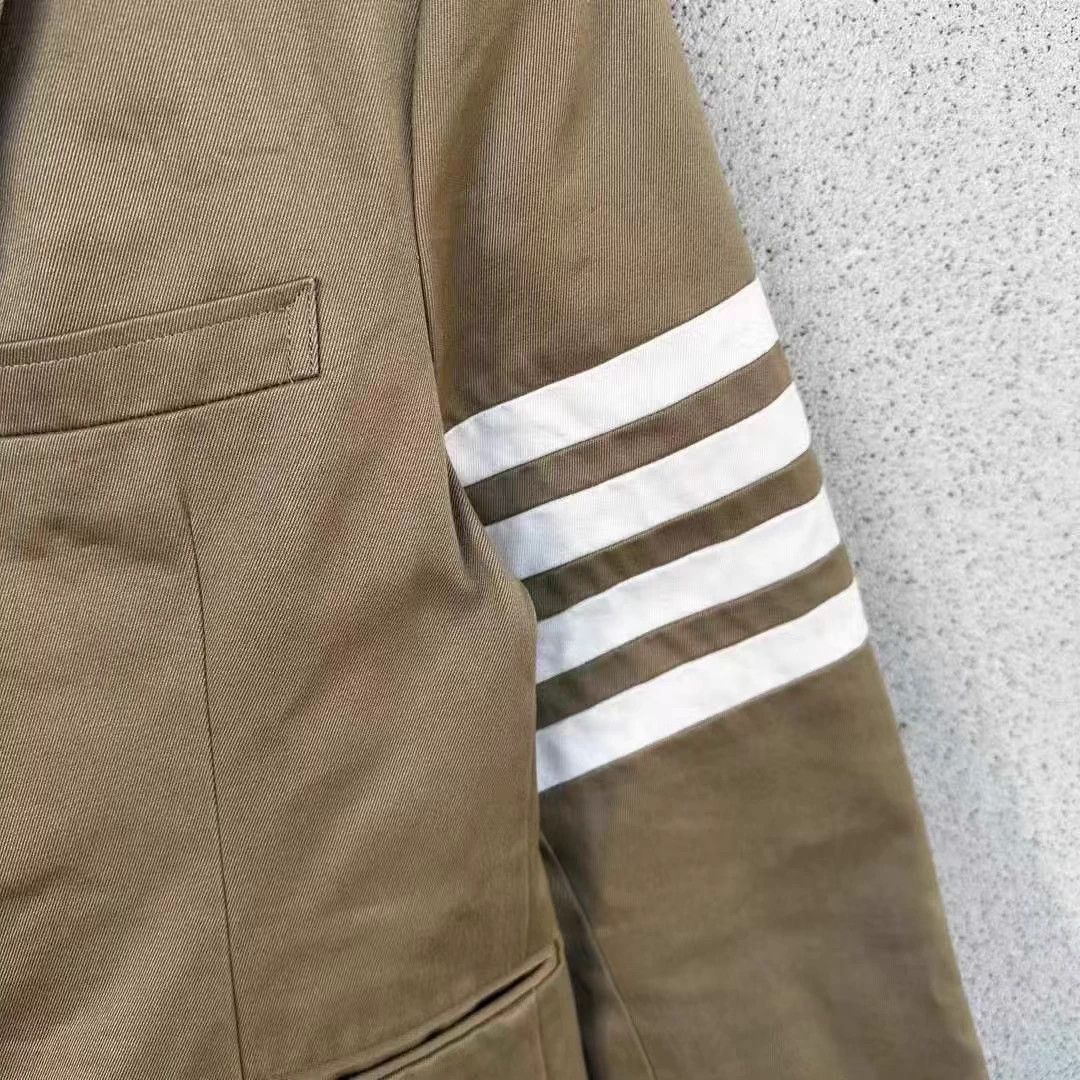Thom Browne Thom Browne Logo Khaki Suit 1 New Size 40R - 3 Thumbnail