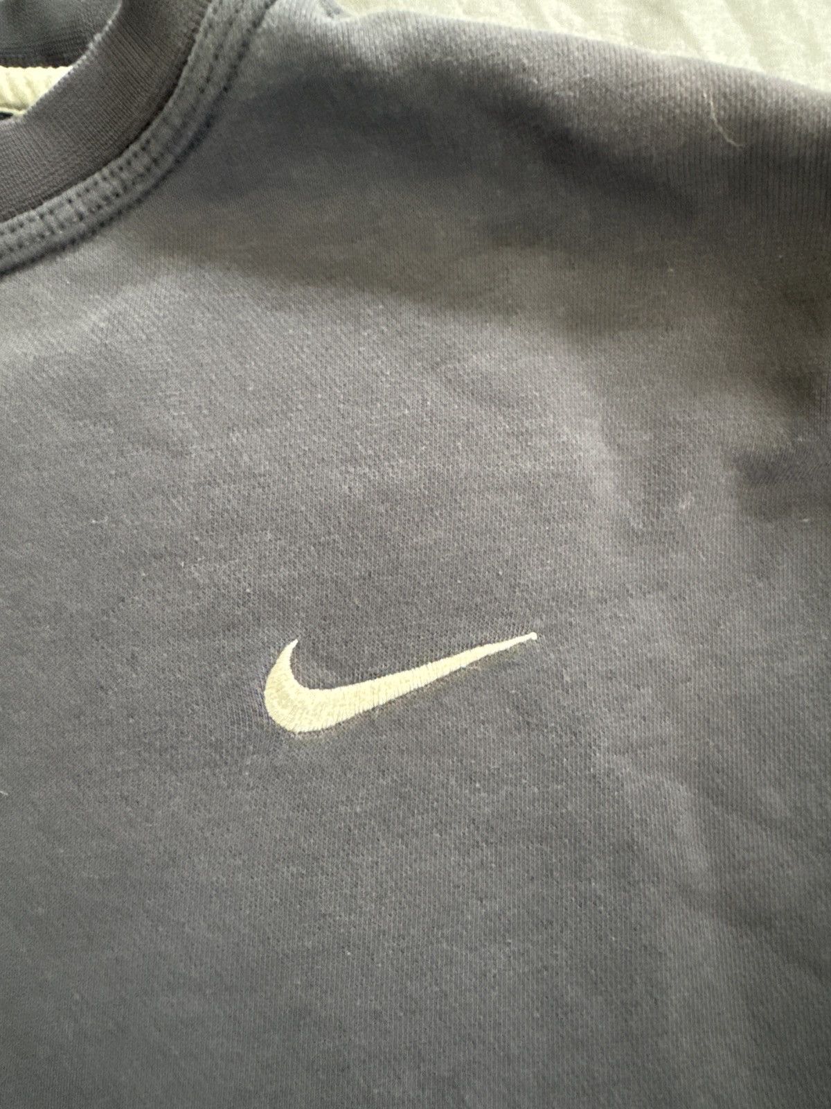 Nike Vintage Nike Scott Mini Swoosh Crewneck Sweatshirt Navy Blue Size US L / EU 52-54 / 3 - 3 Thumbnail