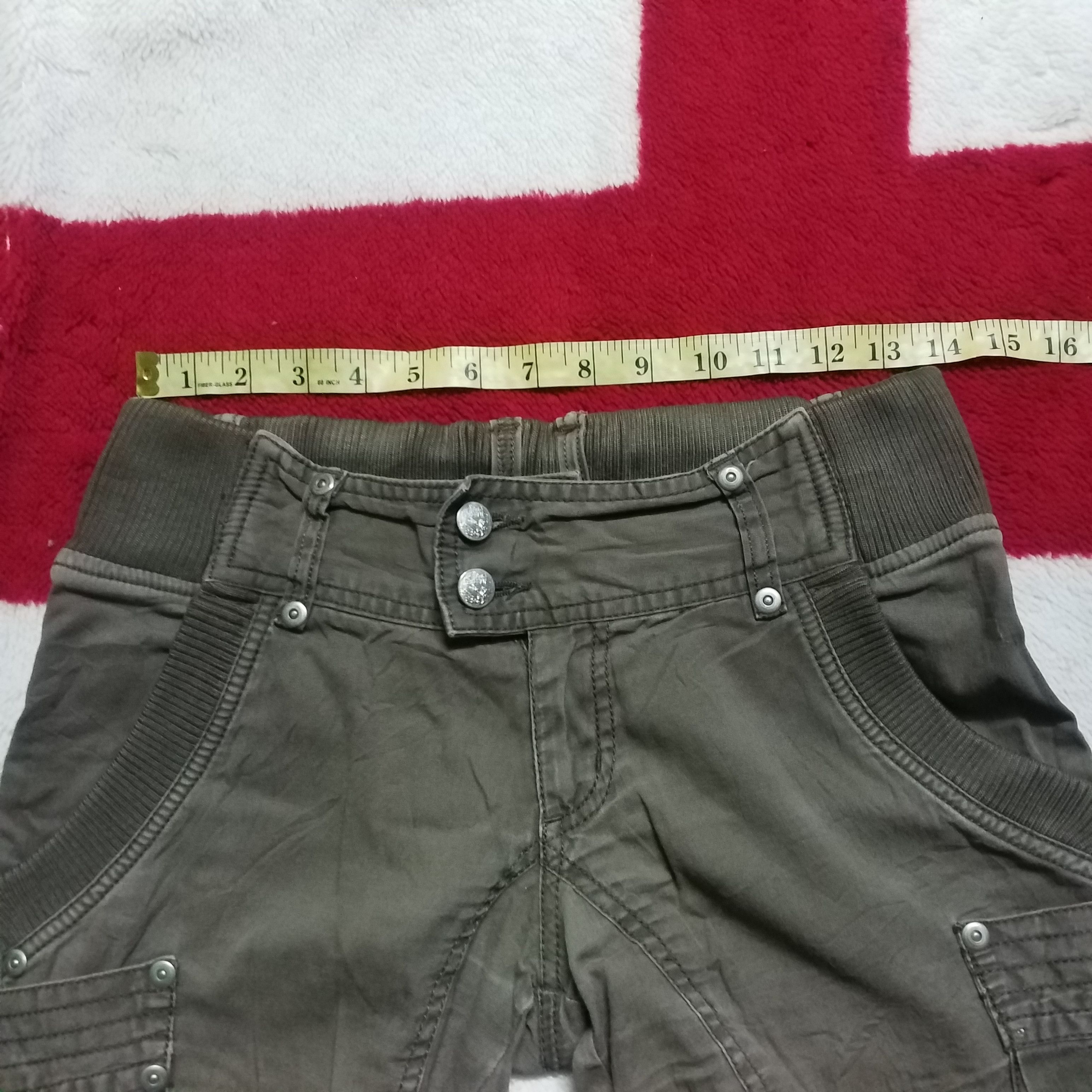 Japanese Brand LOW RISE SUPER FLARE CARGO PANT DISTRESS Size 32" / US 10 / IT 46 - 7 Thumbnail