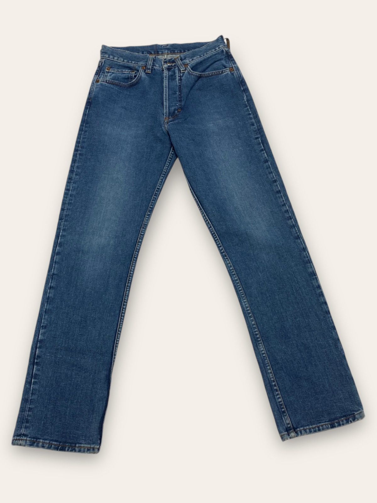 Jean Vintage BLUE SYSTEM Blue Denim Jeans Made In Italy Size 27" / US 4 / IT 40 - 2 Thumbnail