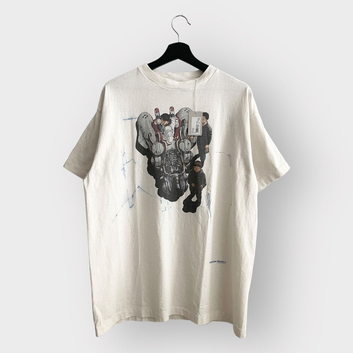 image of Bape x Saint Michael Archival! Saint Michael X Akira Biker Tee in White, Men's (Size Large)