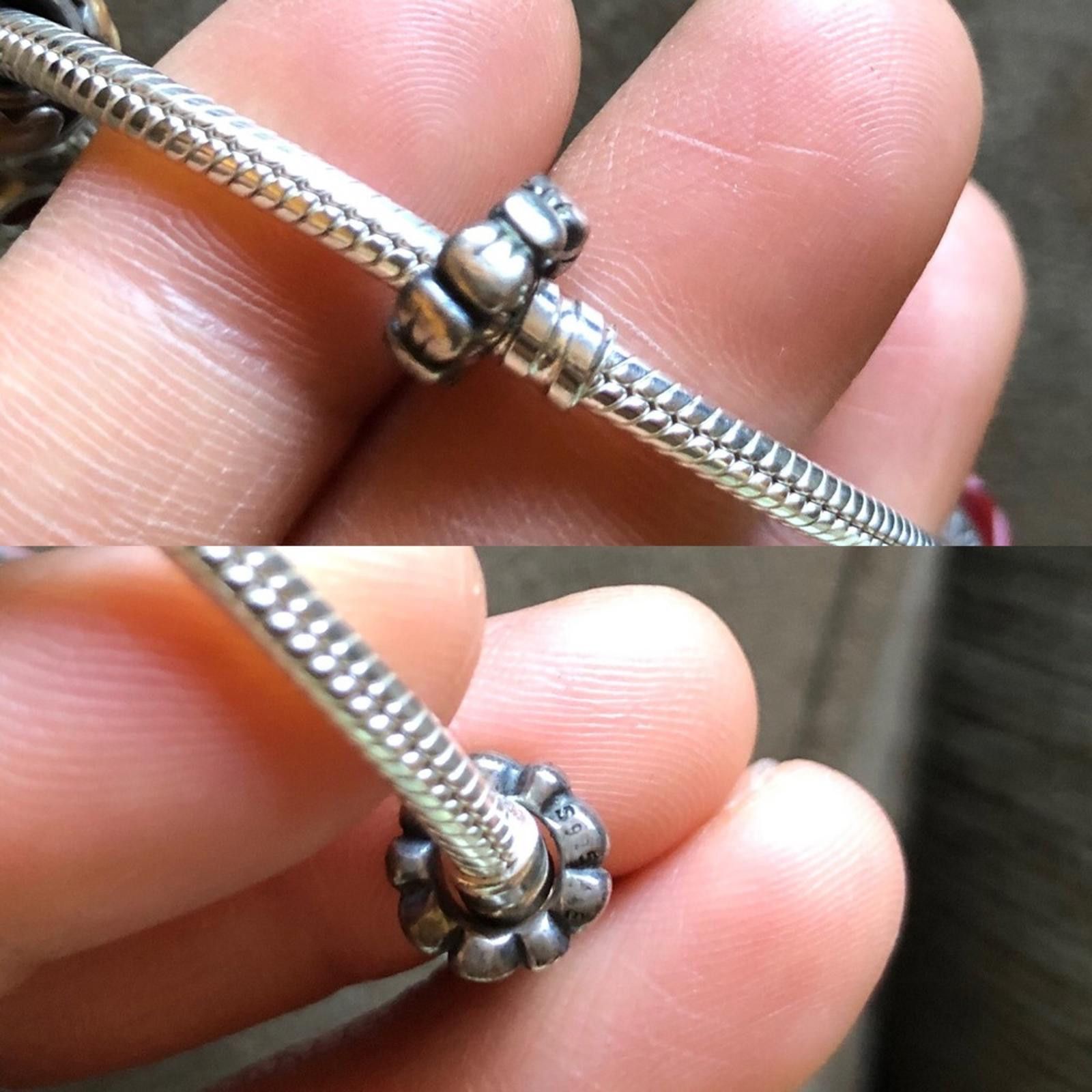pandora Authentic Pandora Bracelet with 9 Pandora Charms Size ONE SIZE - 10 Thumbnail
