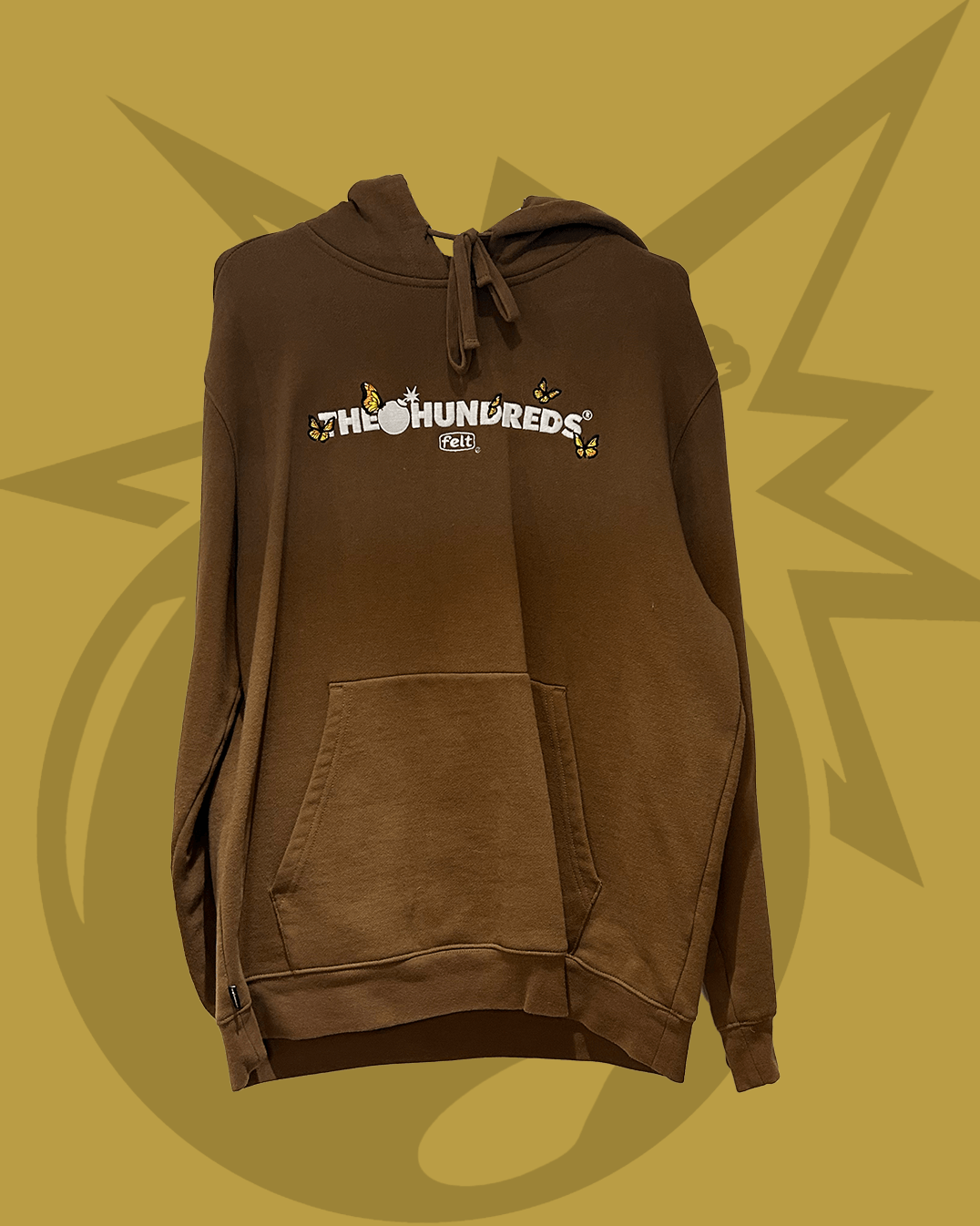 The Hundreds The Hundreds x felt Butterfly Adam Pullover Hoodie brown Size US M / EU 48-50 / 2 - 2 Thumbnail