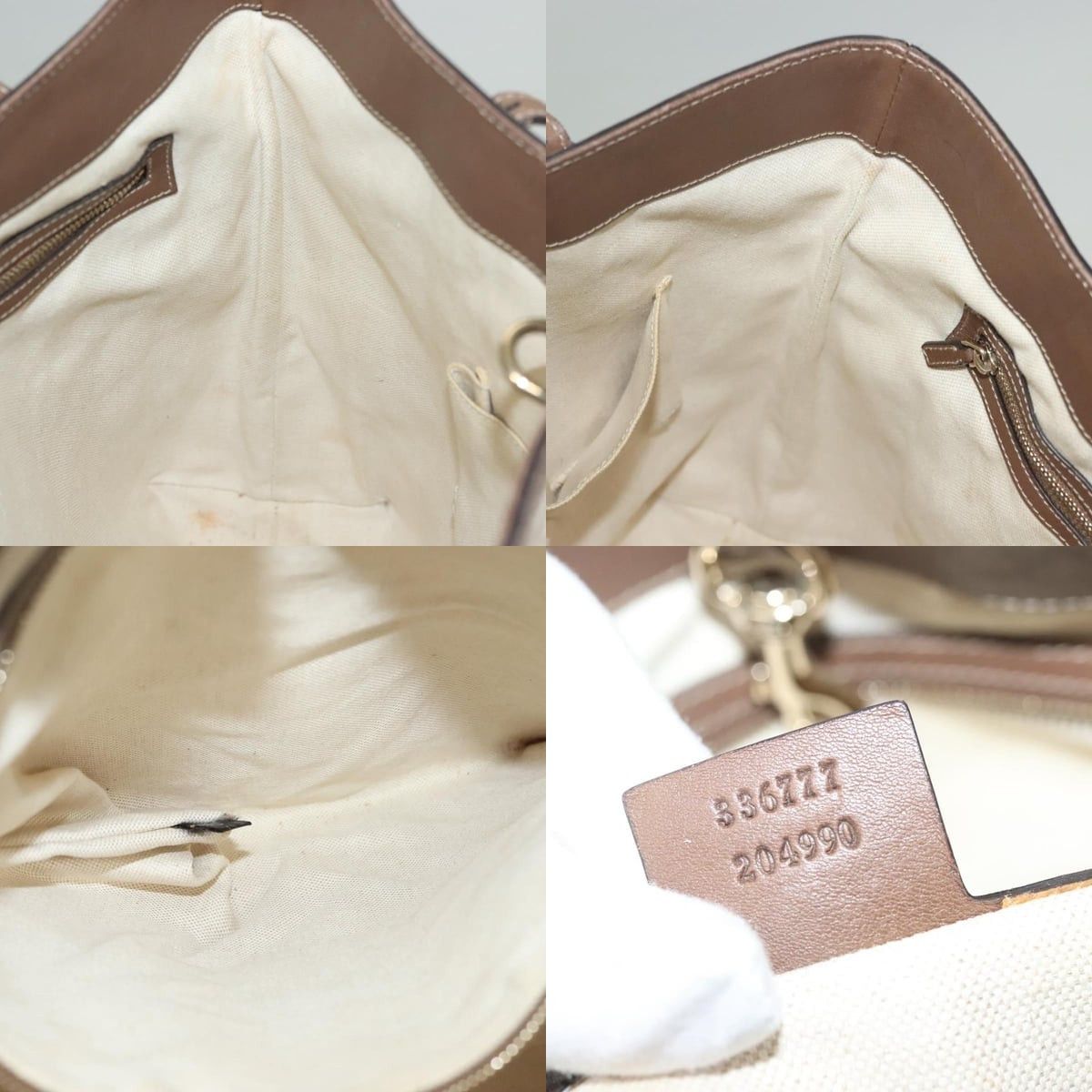 Gucci GUCCI GG Supreme Tote Bag Pvc White Gold Size ONE SIZE - 12 Thumbnail