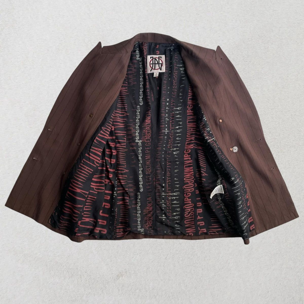 Designer × Jean Paul Gaultier 2003 Jean Paul Gaultier Chocolate Brown Blazer Size 38R - 2 Thumbnail