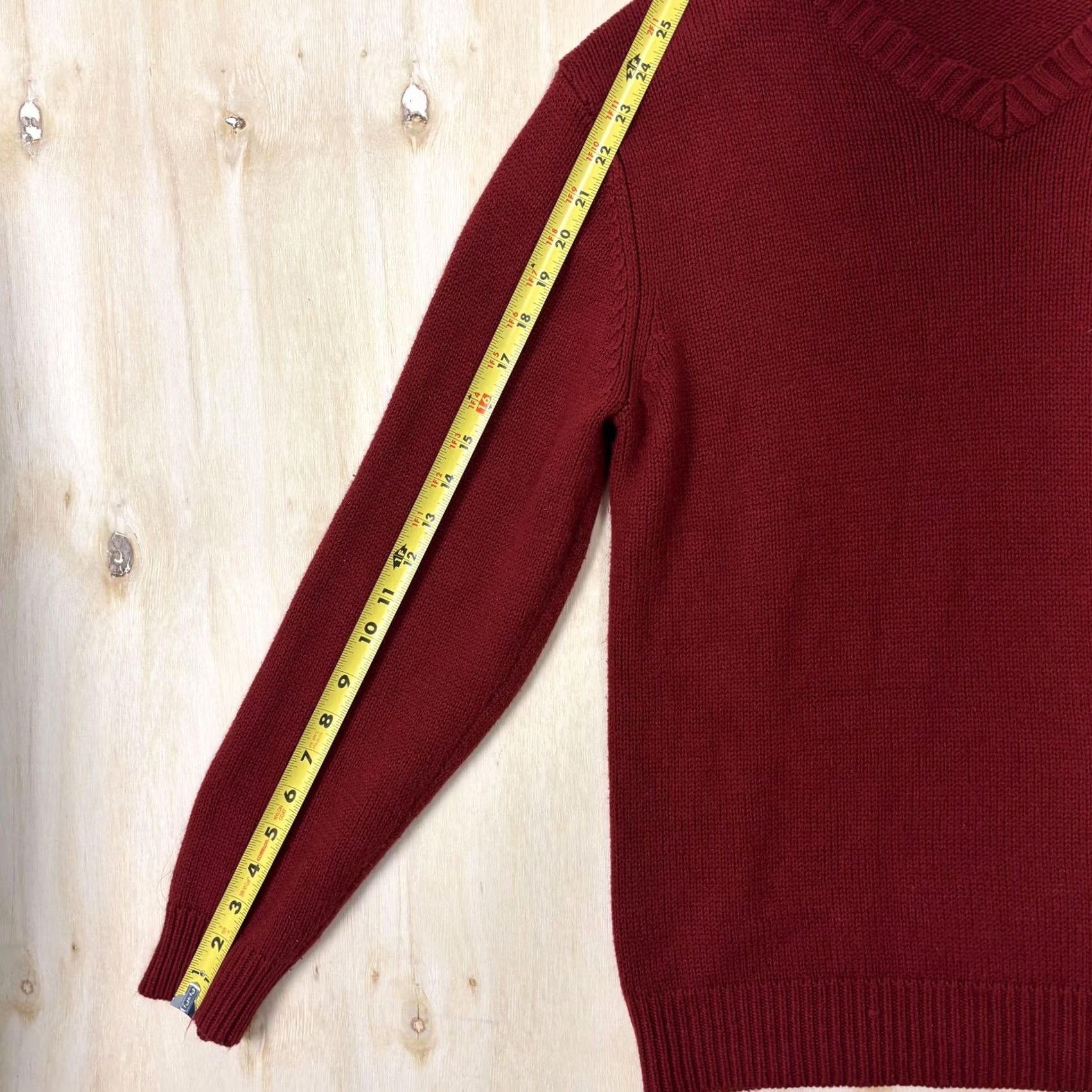 Vintage Y2K Arizona Jean Company Sweater Mens Medium Red V Neck Acrylic Knit Pullover Size US M / EU 48-50 / 2 - 7 Thumbnail