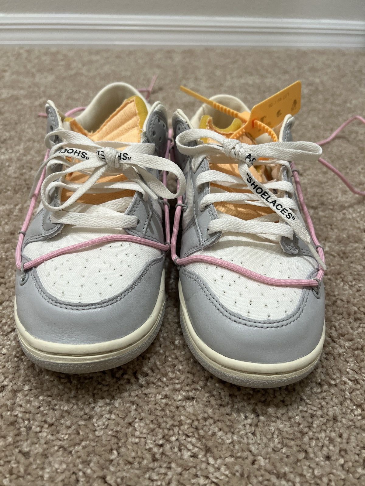 Nike × Off-White Nike Dunk Low x Off White Lot 9 Size US 9.5 / EU 42-43 - 3 Thumbnail